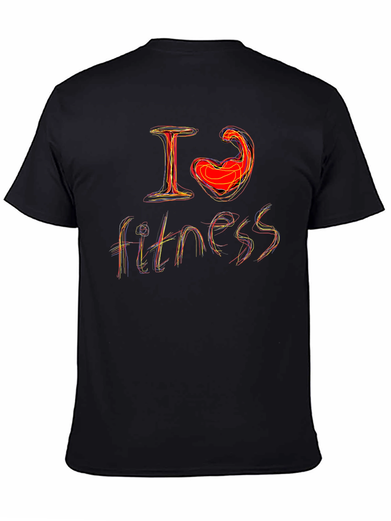I Love Fitness Graphic T-Shirt