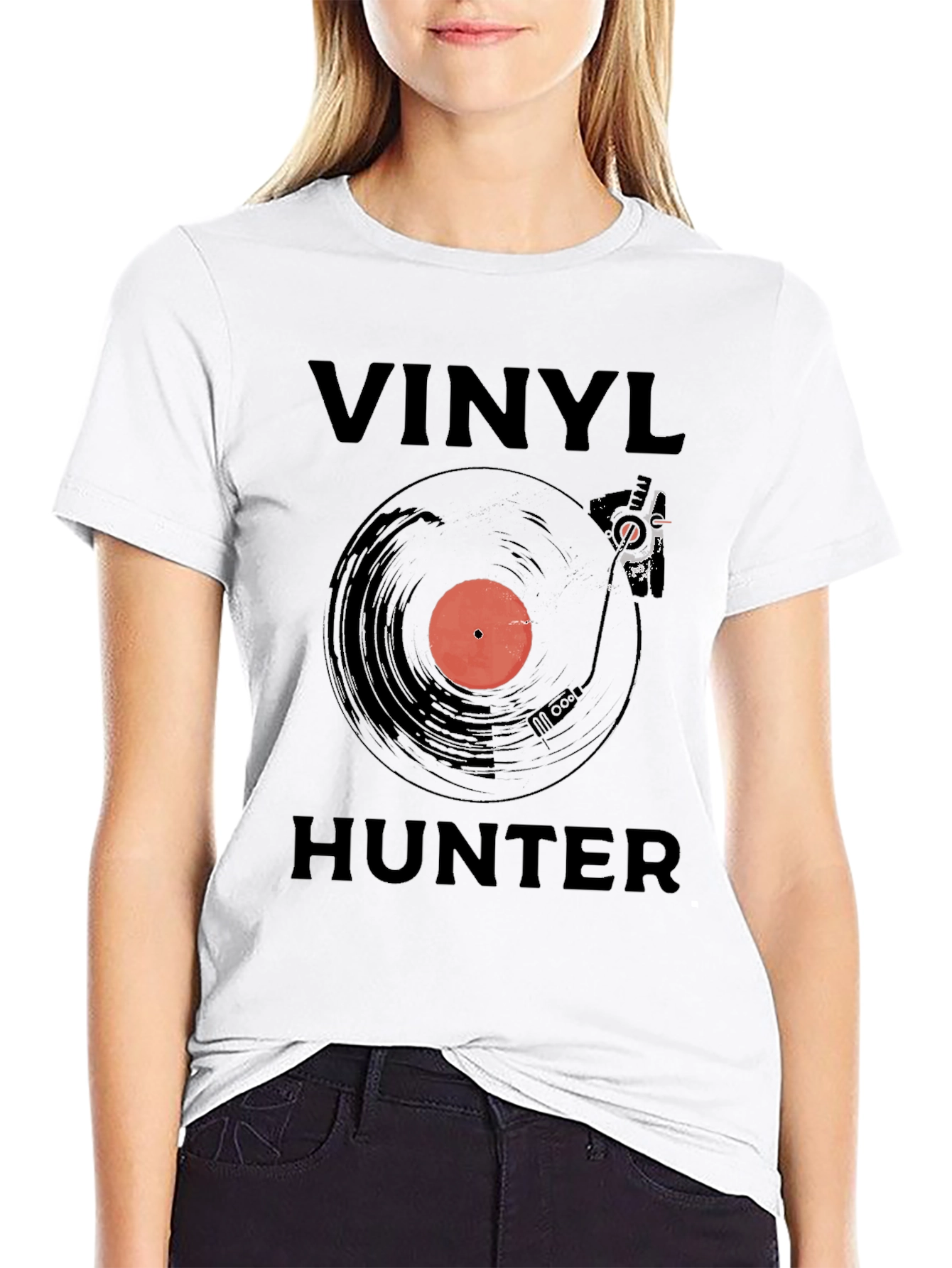 Vinyl Hunter Graphic T-Shirt - Music Lover Tee