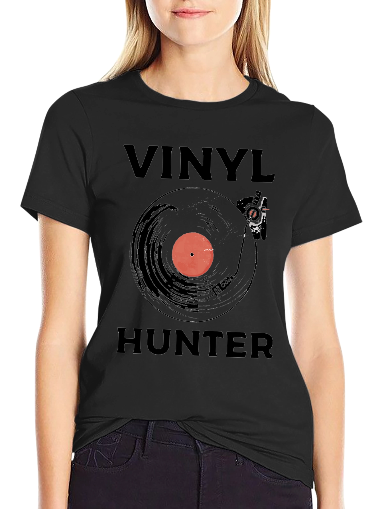 Vinyl Hunter Graphic T-Shirt - Music Lover Tee