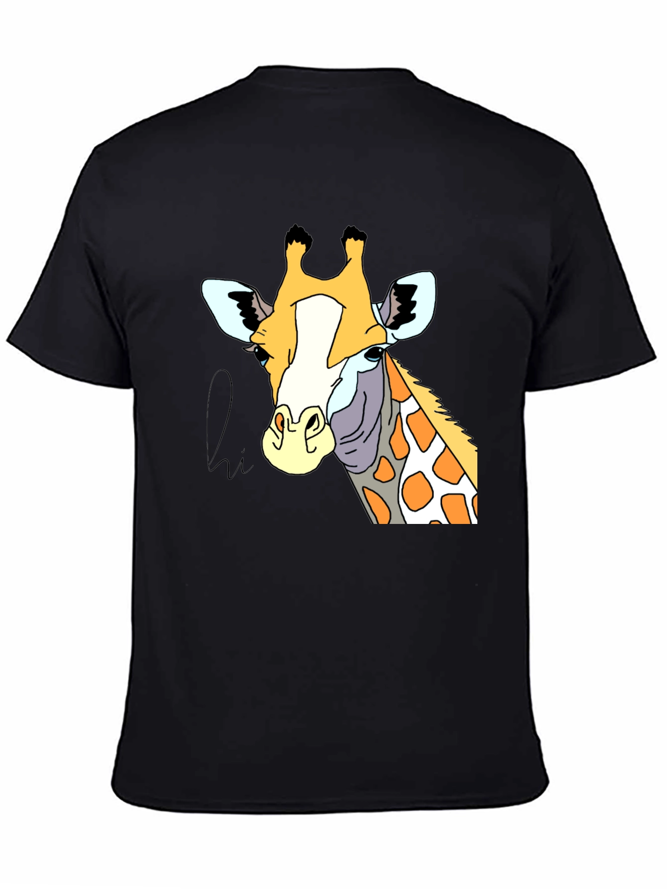 Giraffe Graphic Tee - Stylish Animal Print T-Shirt