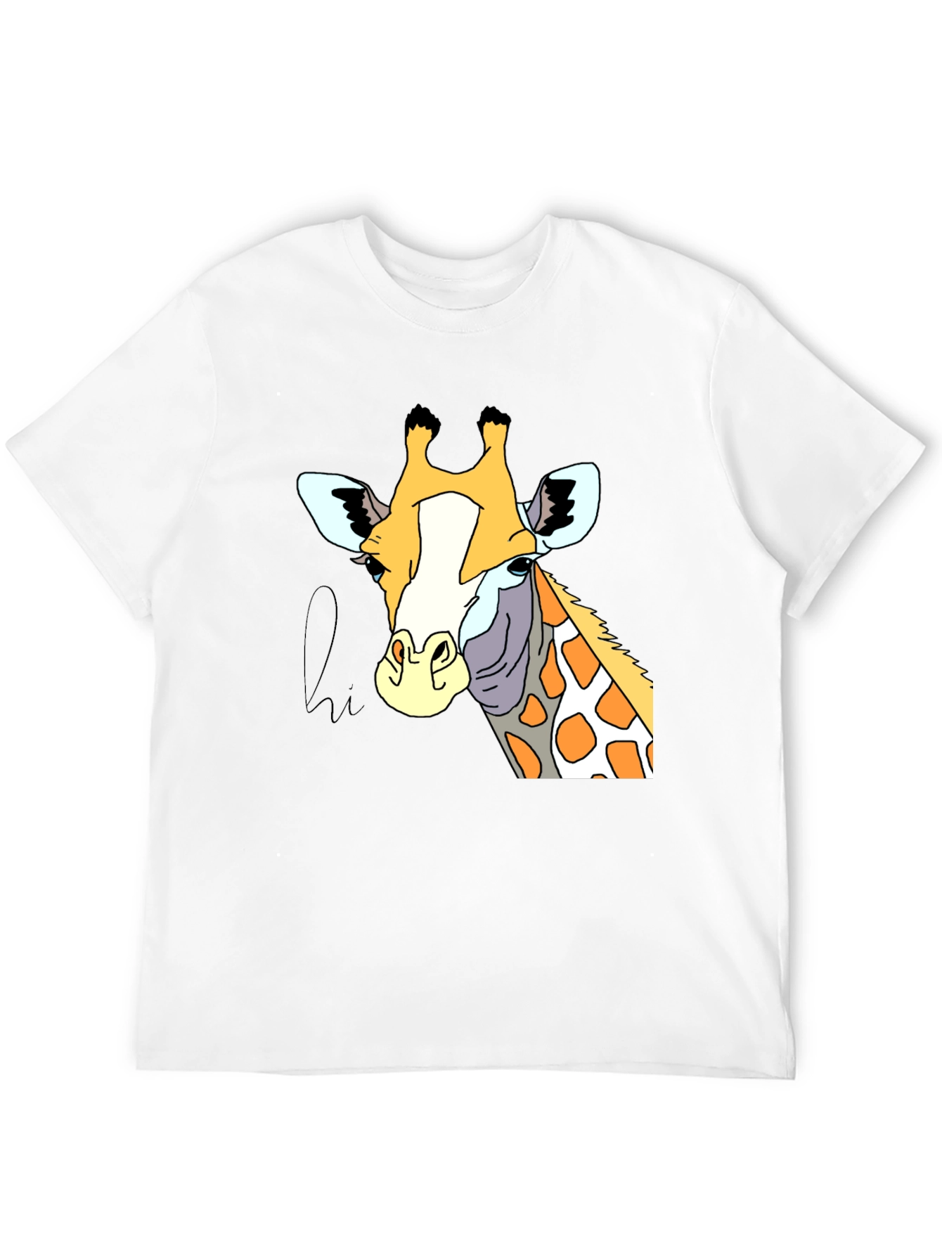 Giraffe Graphic Tee - Stylish Animal Print T-Shirt