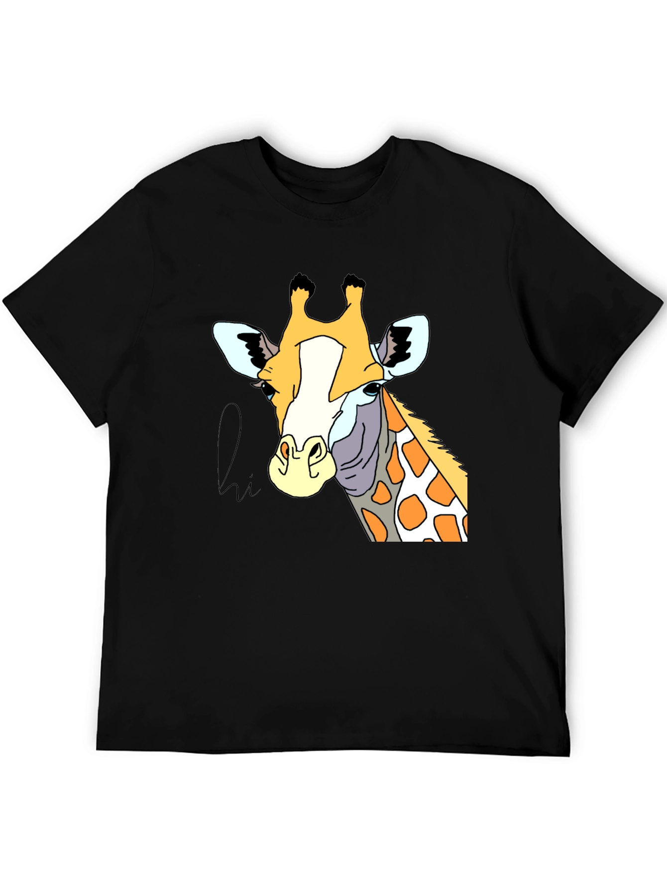 Giraffe Graphic Tee - Stylish Animal Print T-Shirt