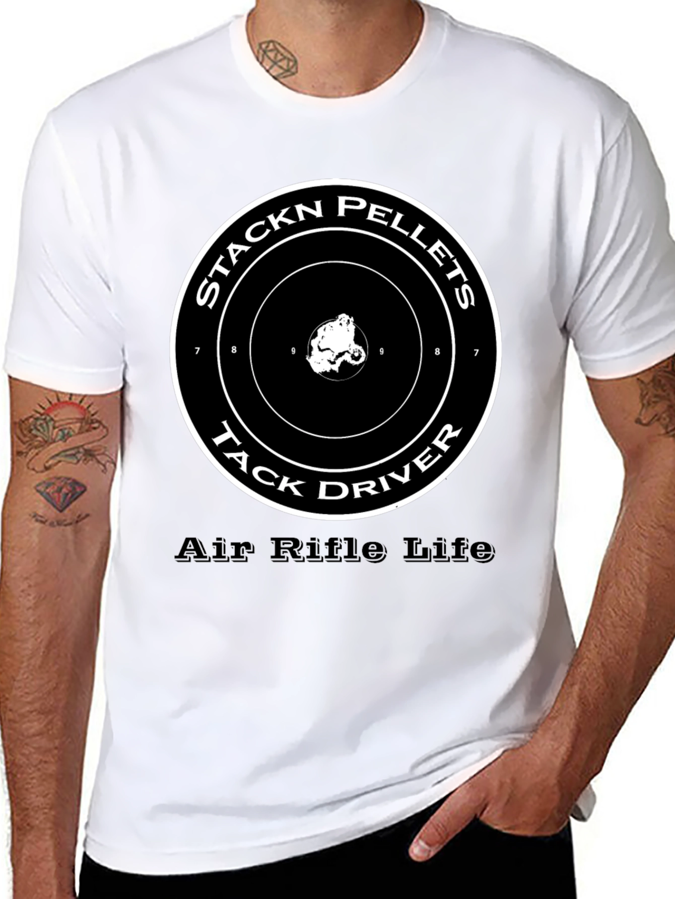 Stackn Pellets Tack Driver Air Rifle T-Shirt