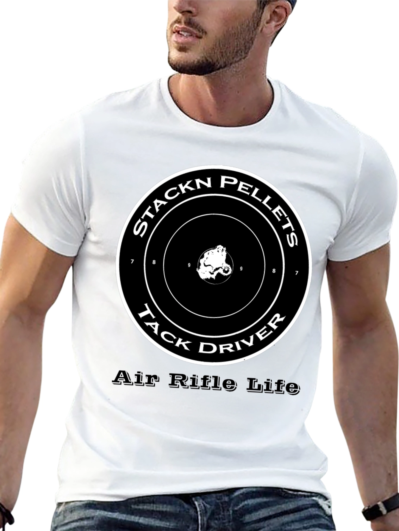 Stackn Pellets Tack Driver Air Rifle T-Shirt
