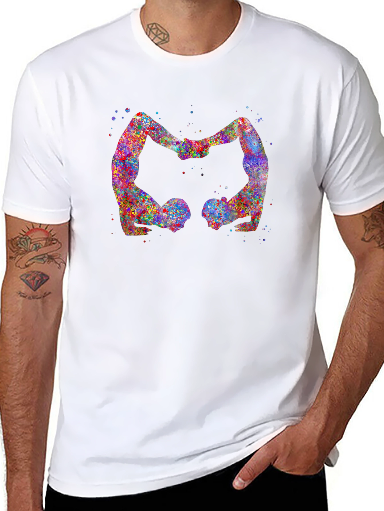 Yoga Lovers Black T-Shirt