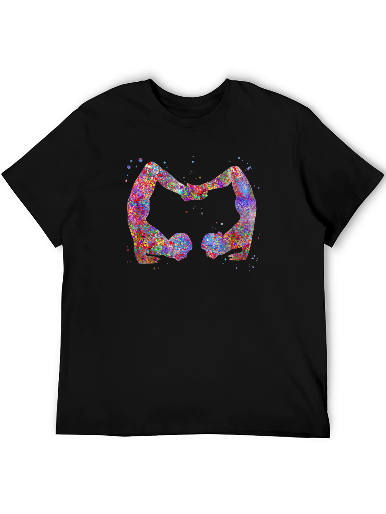 Yoga Lovers Black T-Shirt