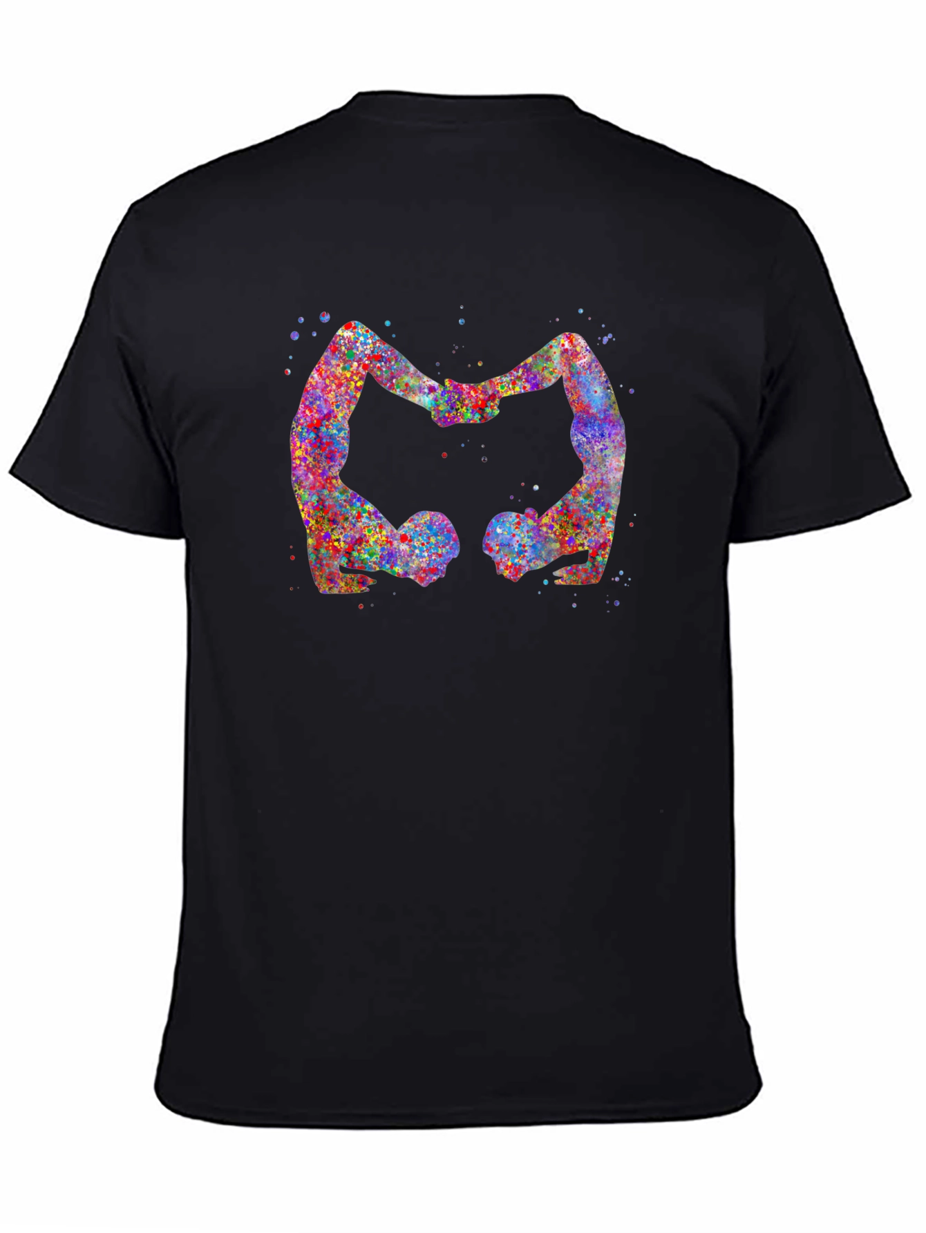 Yoga Lovers Black T-Shirt
