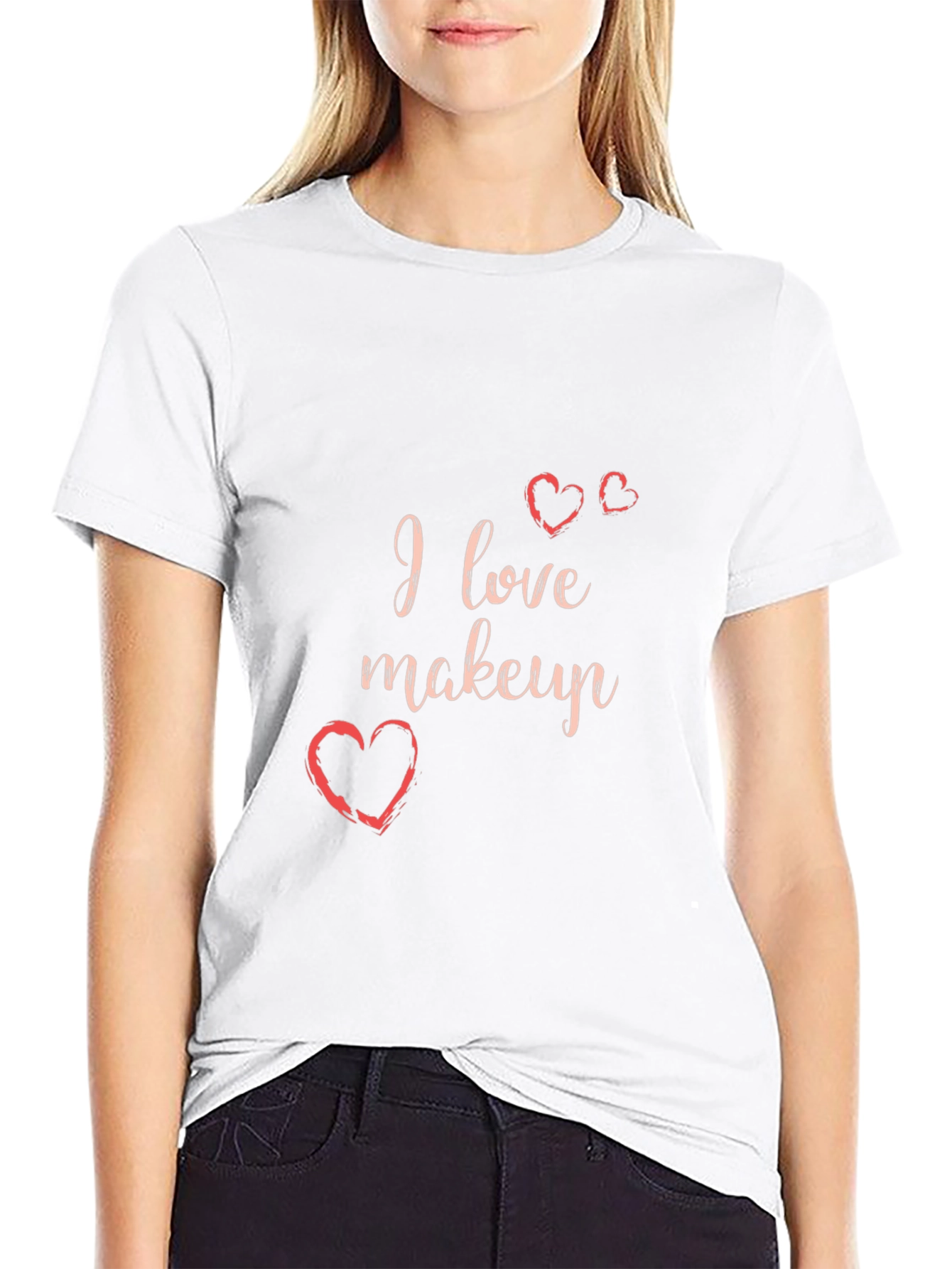 I Love Makeup Graphic Tee - Stylish Casual Wear