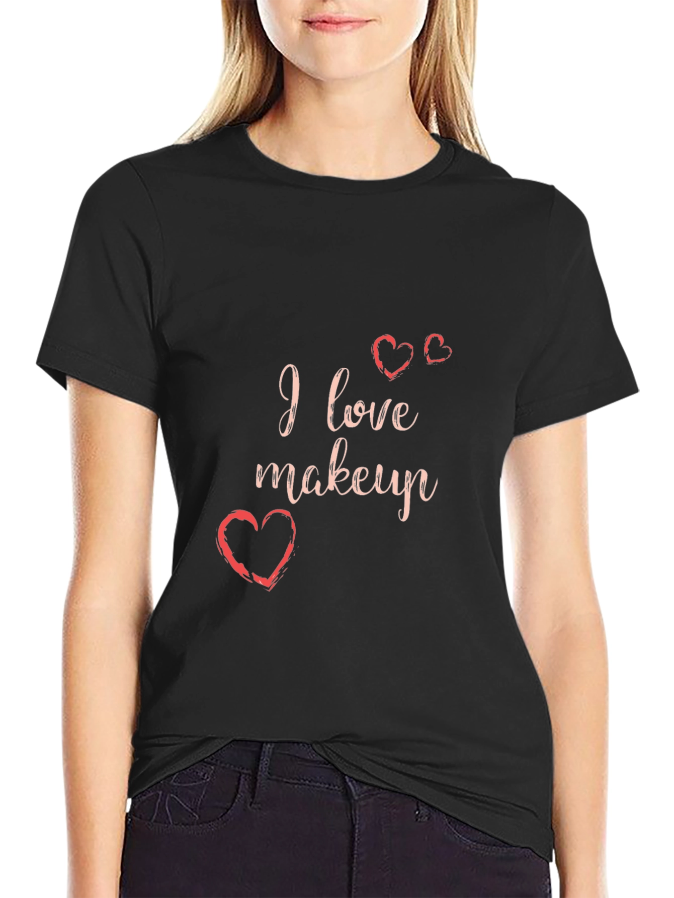 I Love Makeup Graphic Tee - Stylish Casual Wear