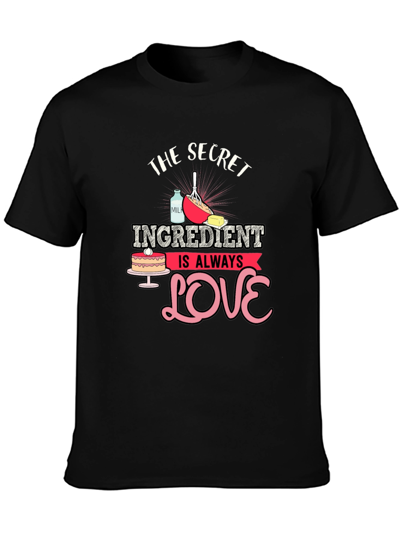 Secret Ingredient Love Black T-Shirt