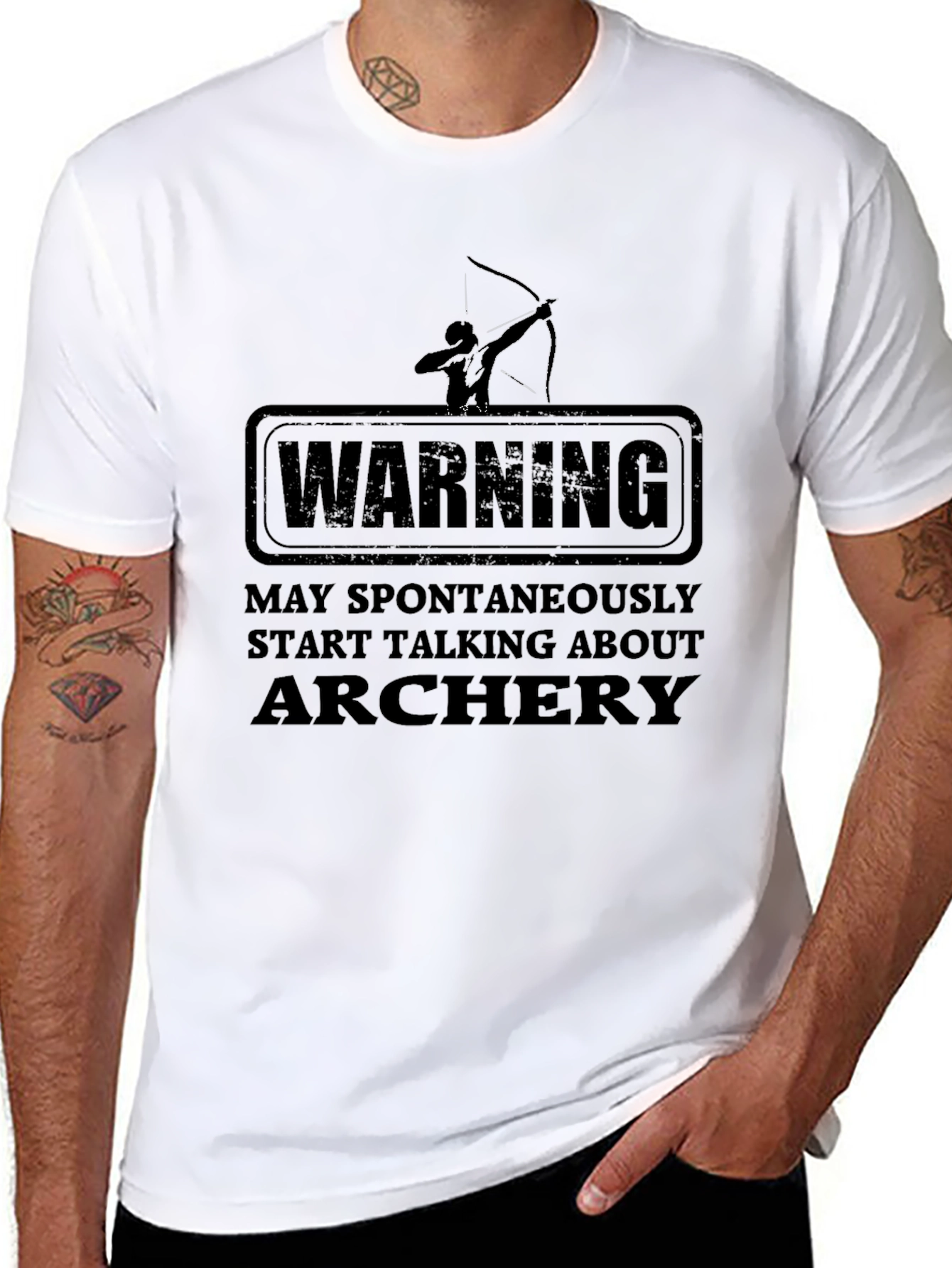 Archery Warning Graphic T-Shirt