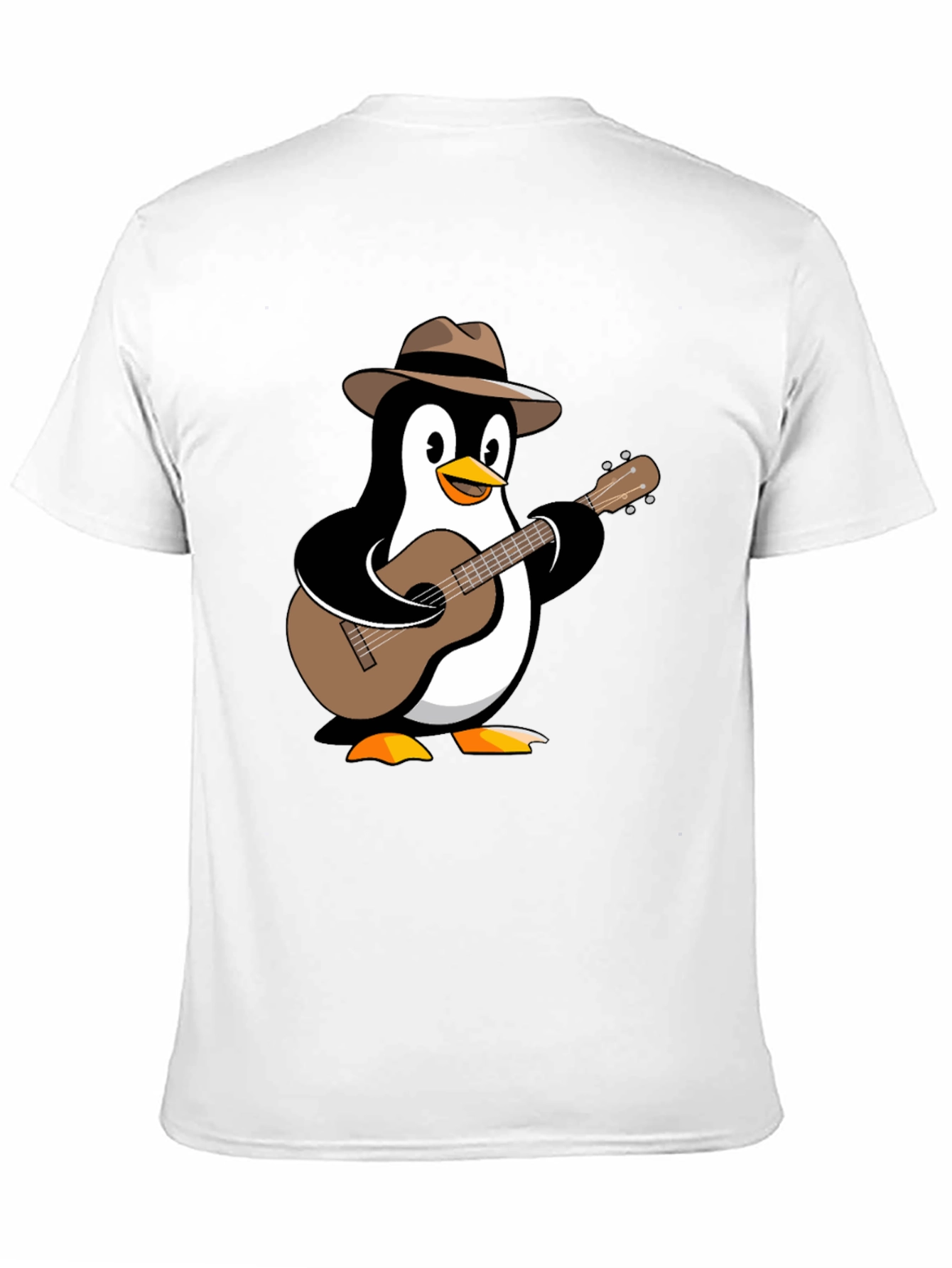 Penguin Guitarist T-Shirt - Music Lover Tee