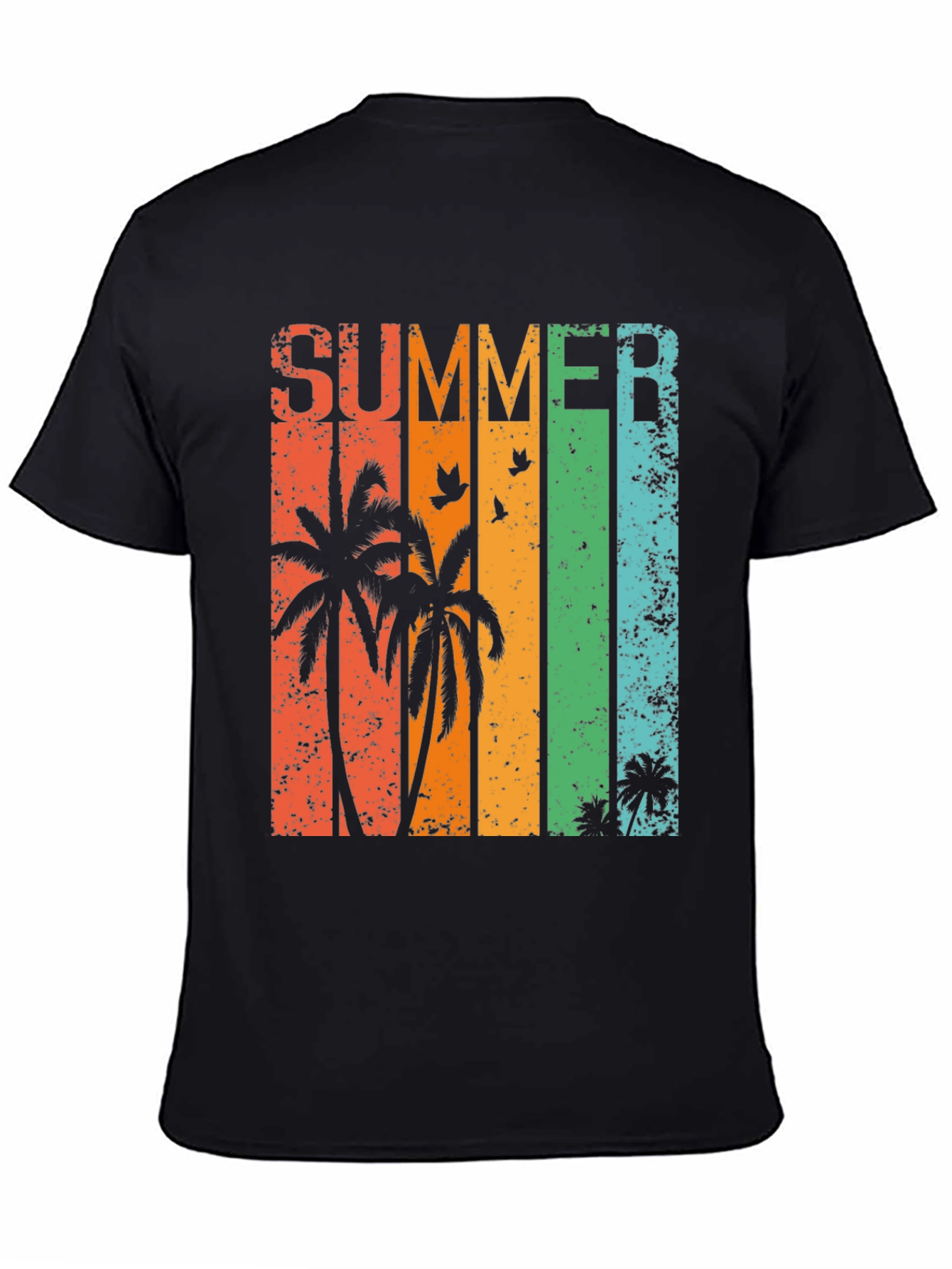 Summer Palm Tree Graphic T-Shirt