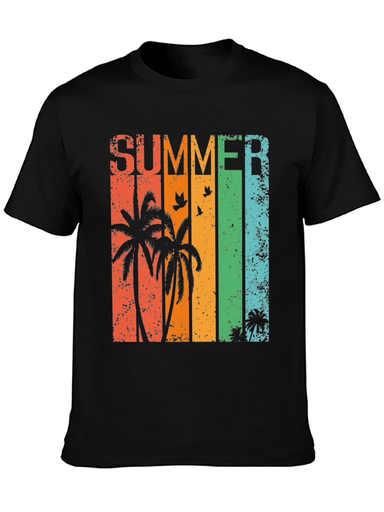 Summer Palm Tree Graphic T-Shirt