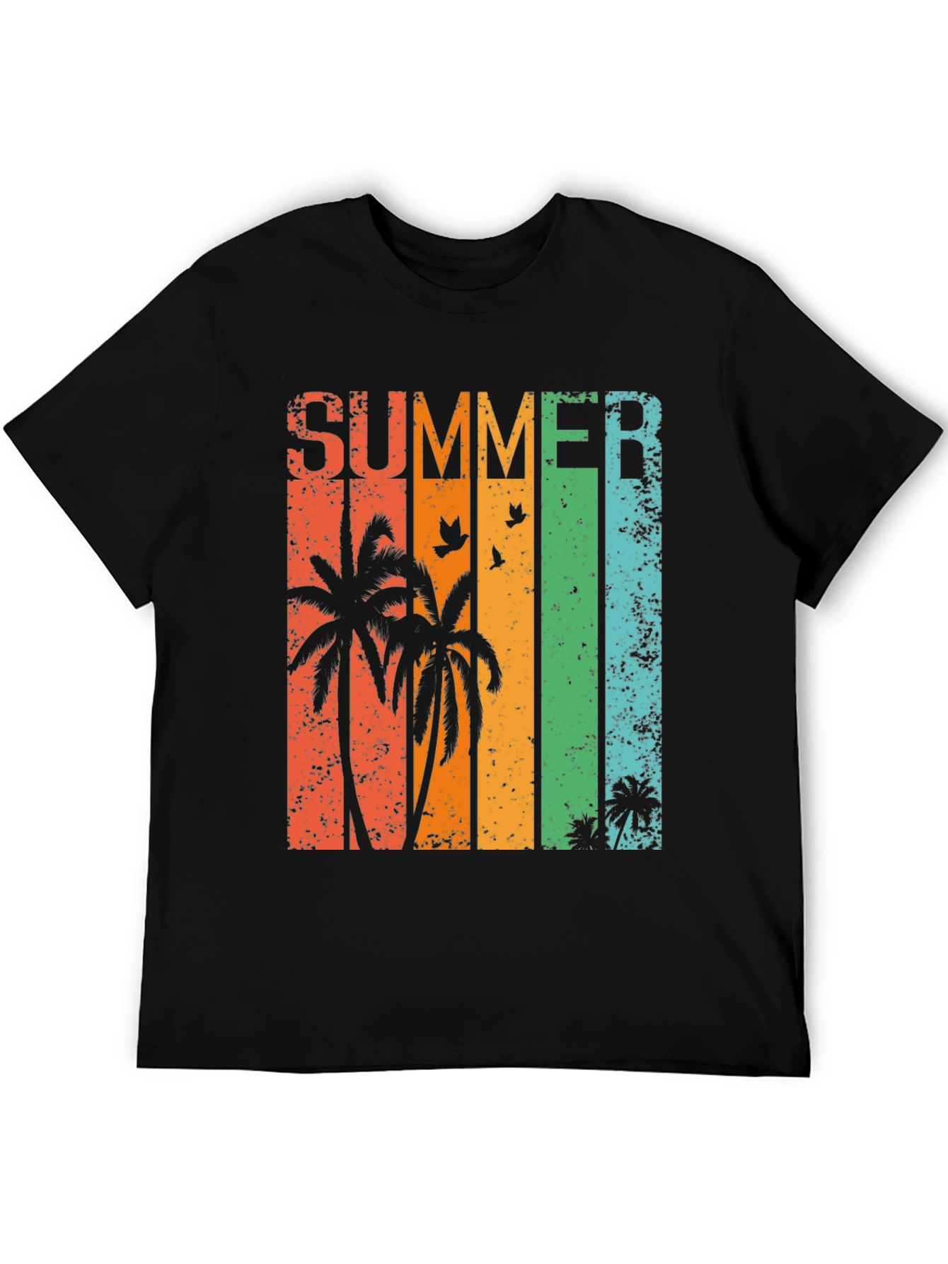 Summer Palm Tree Graphic T-Shirt