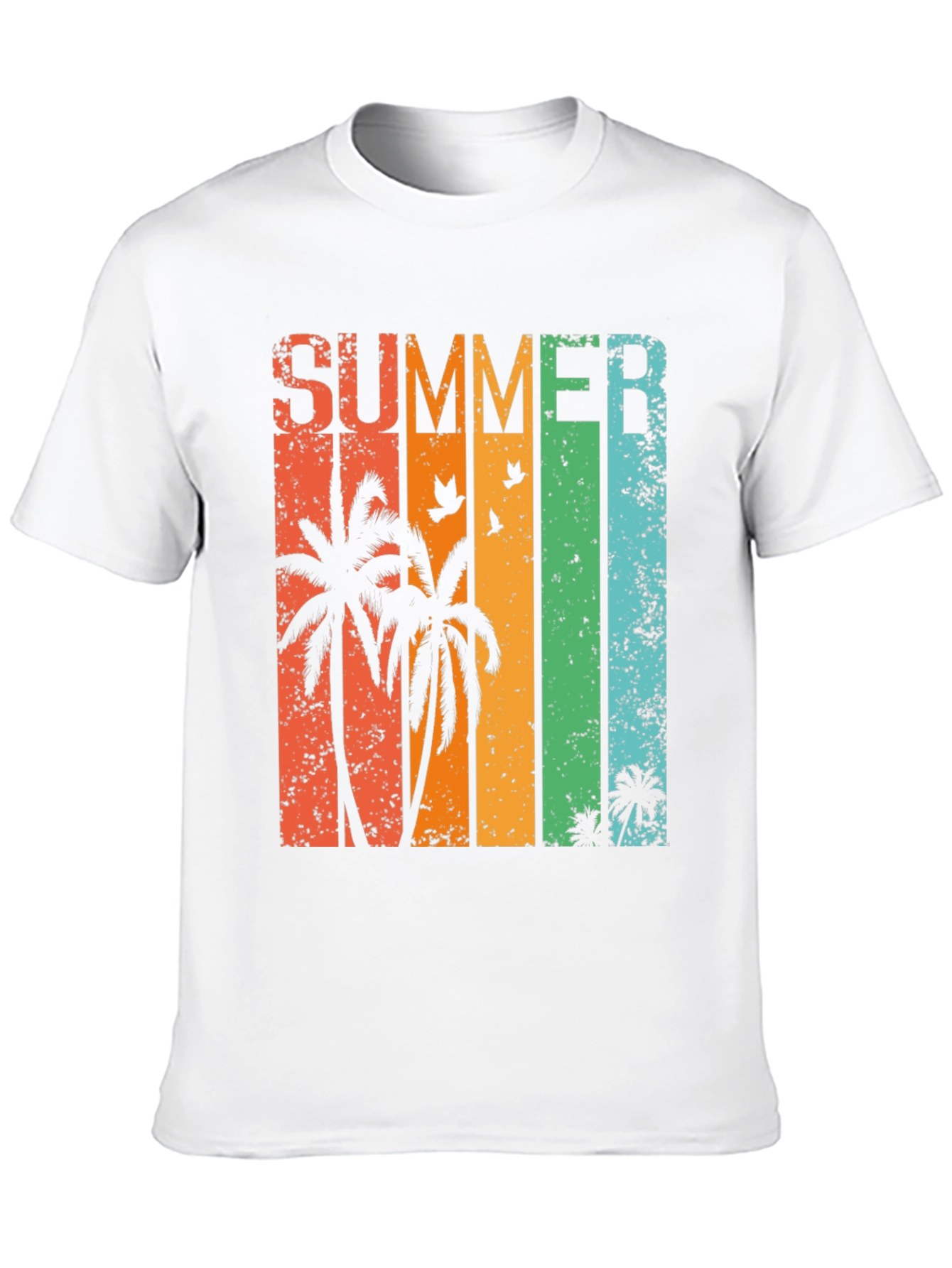 Summer Palm Tree Graphic T-Shirt