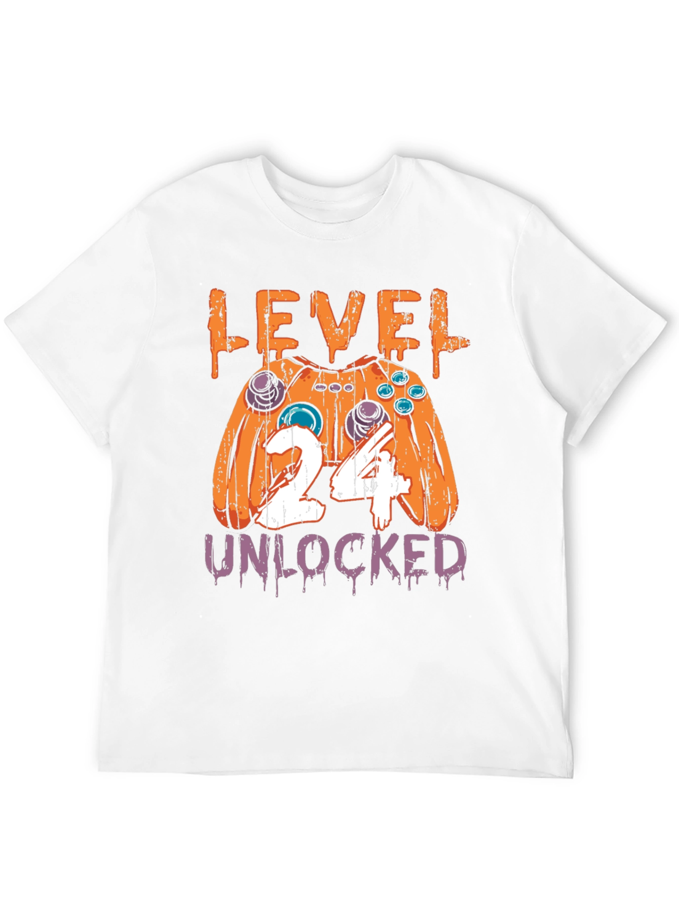 Level 24 Unlocked T-Shirt Gamer Birthday Gift