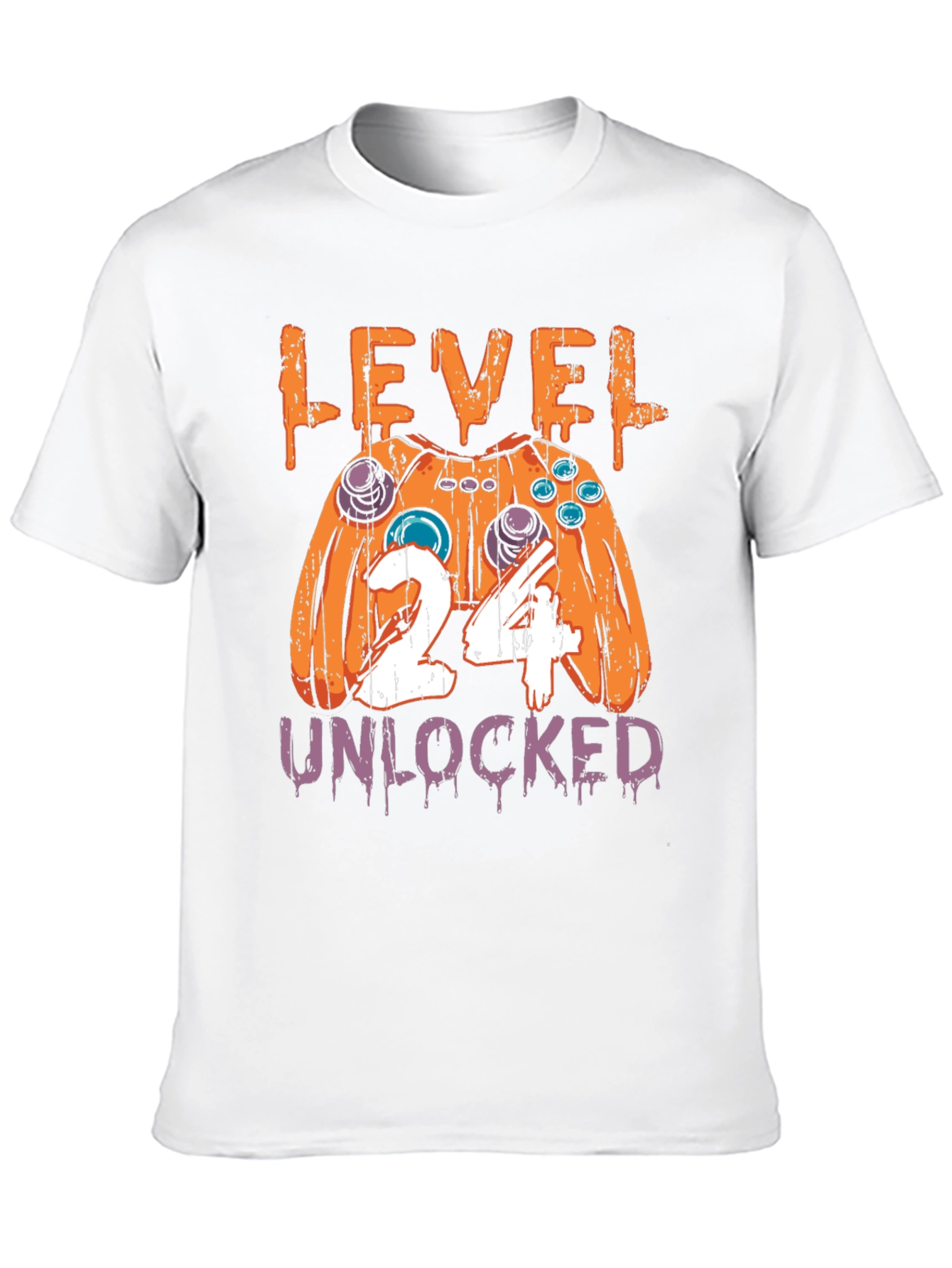 Level 24 Unlocked T-Shirt Gamer Birthday Gift