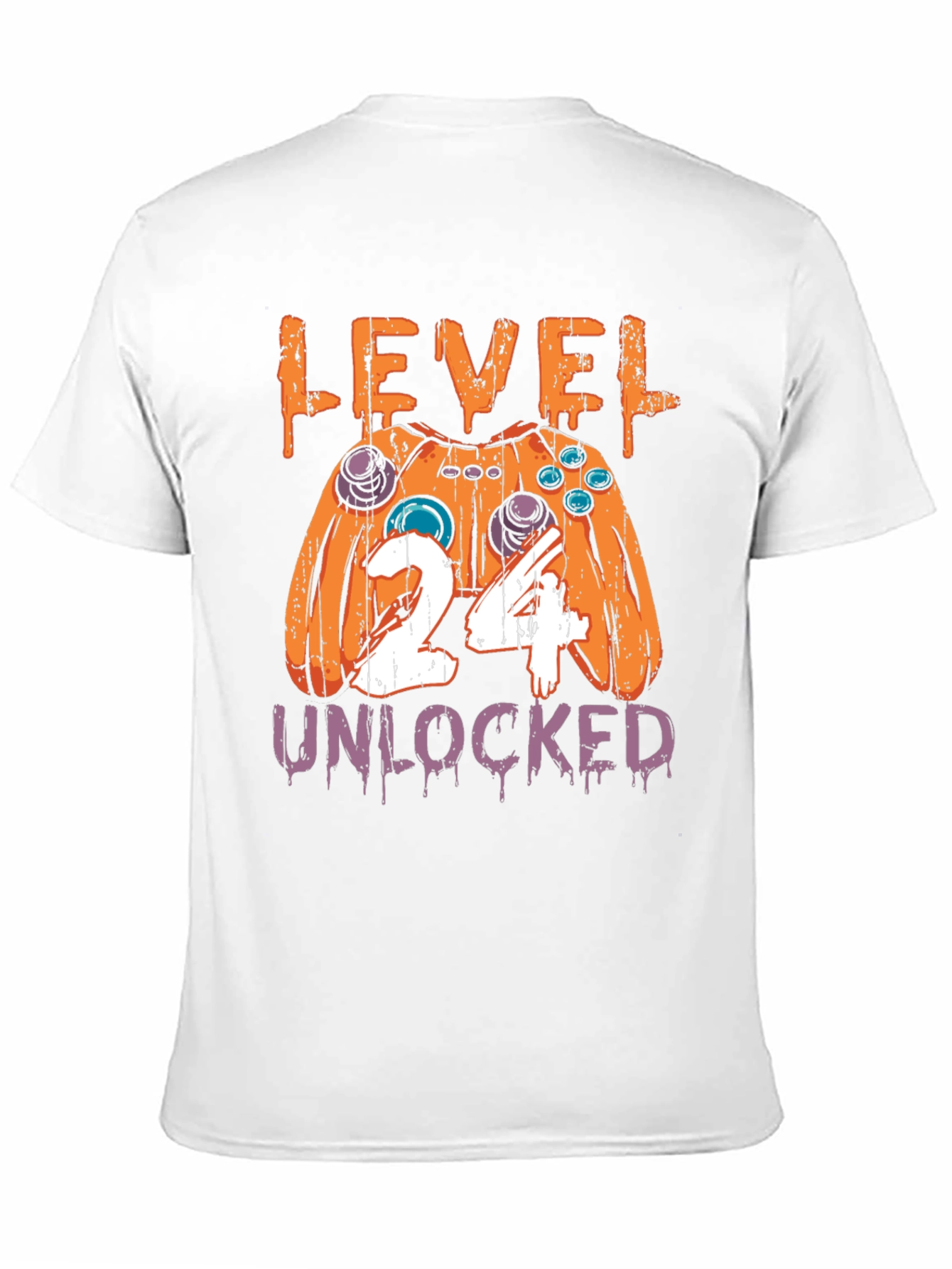 Level 24 Unlocked T-Shirt Gamer Birthday Gift