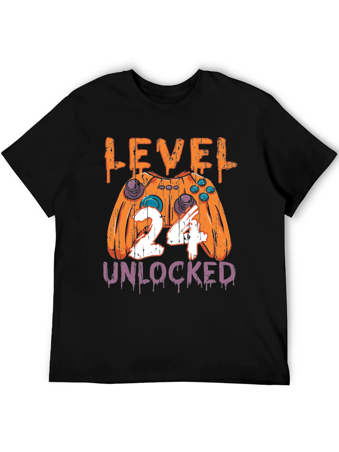 Level 24 Unlocked T-Shirt Gamer Birthday Gift