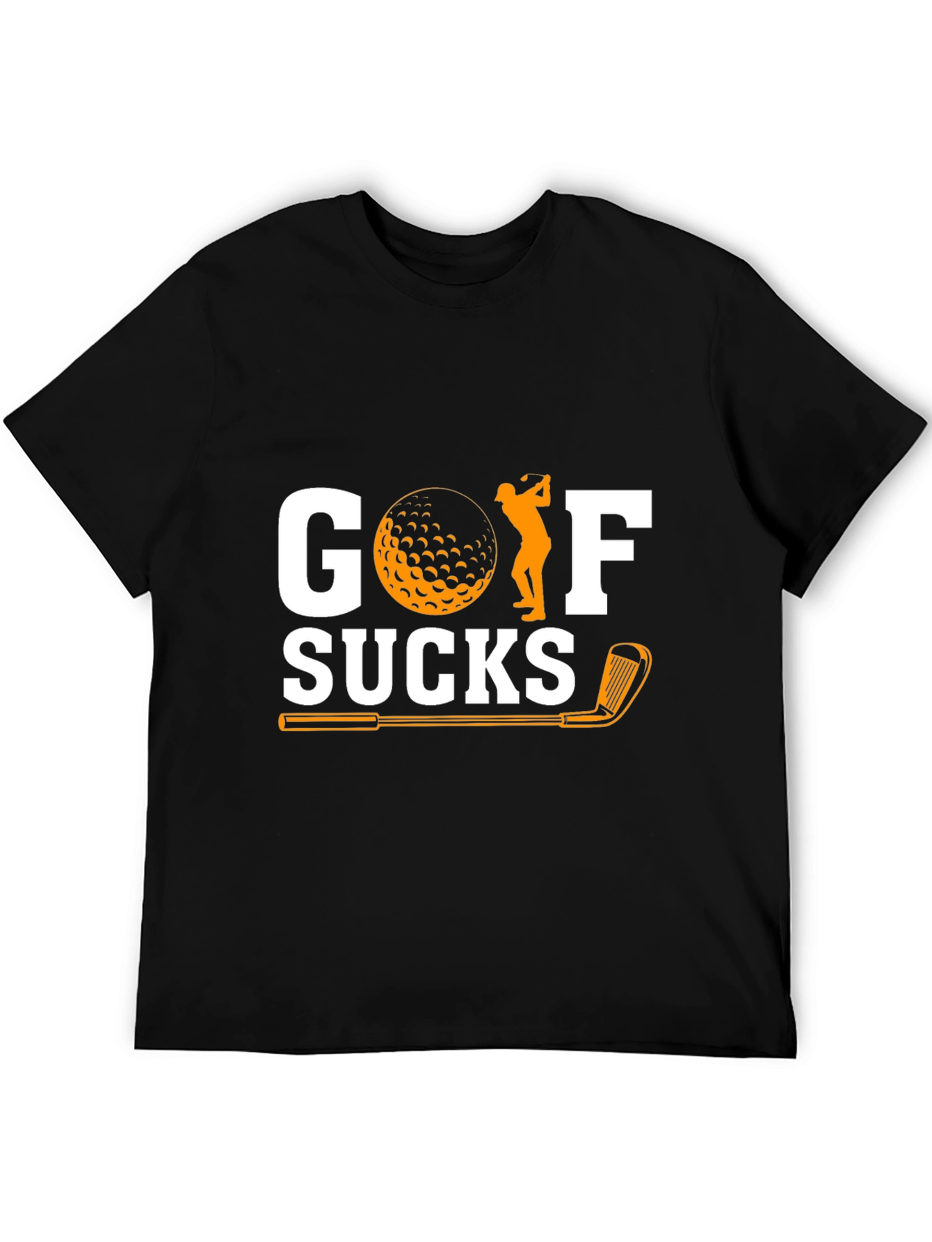 Golf Sucks Graphic T-Shirt - Humorous Golfer Tee