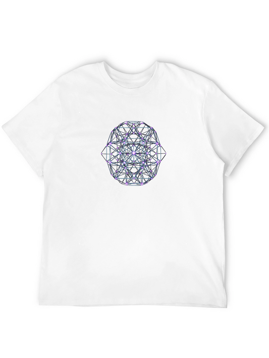 Geometric Design Black T-Shirt