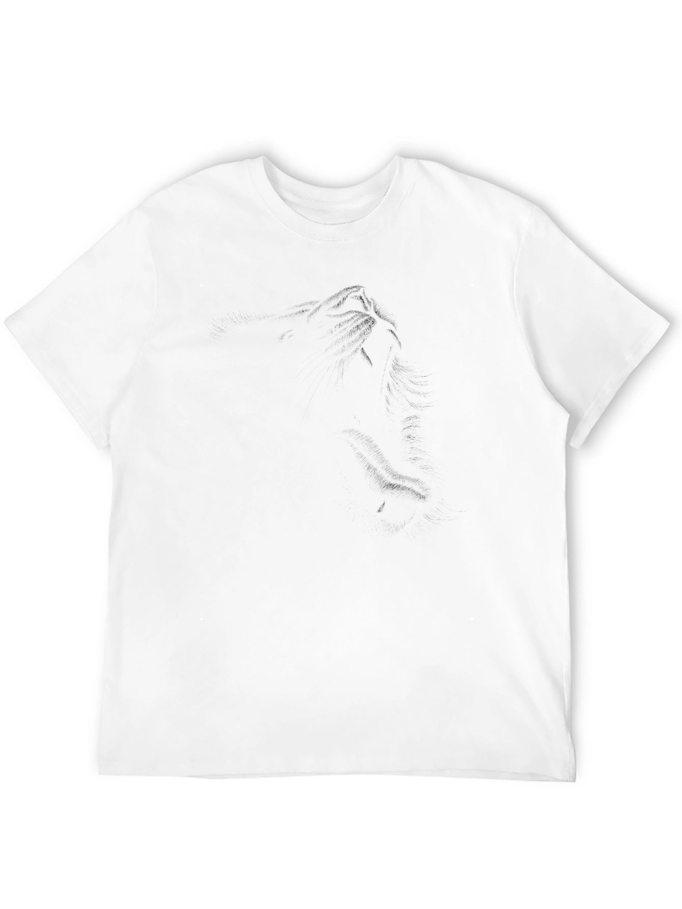 Mens Black Graphic Tee - Subtle Mountain Design