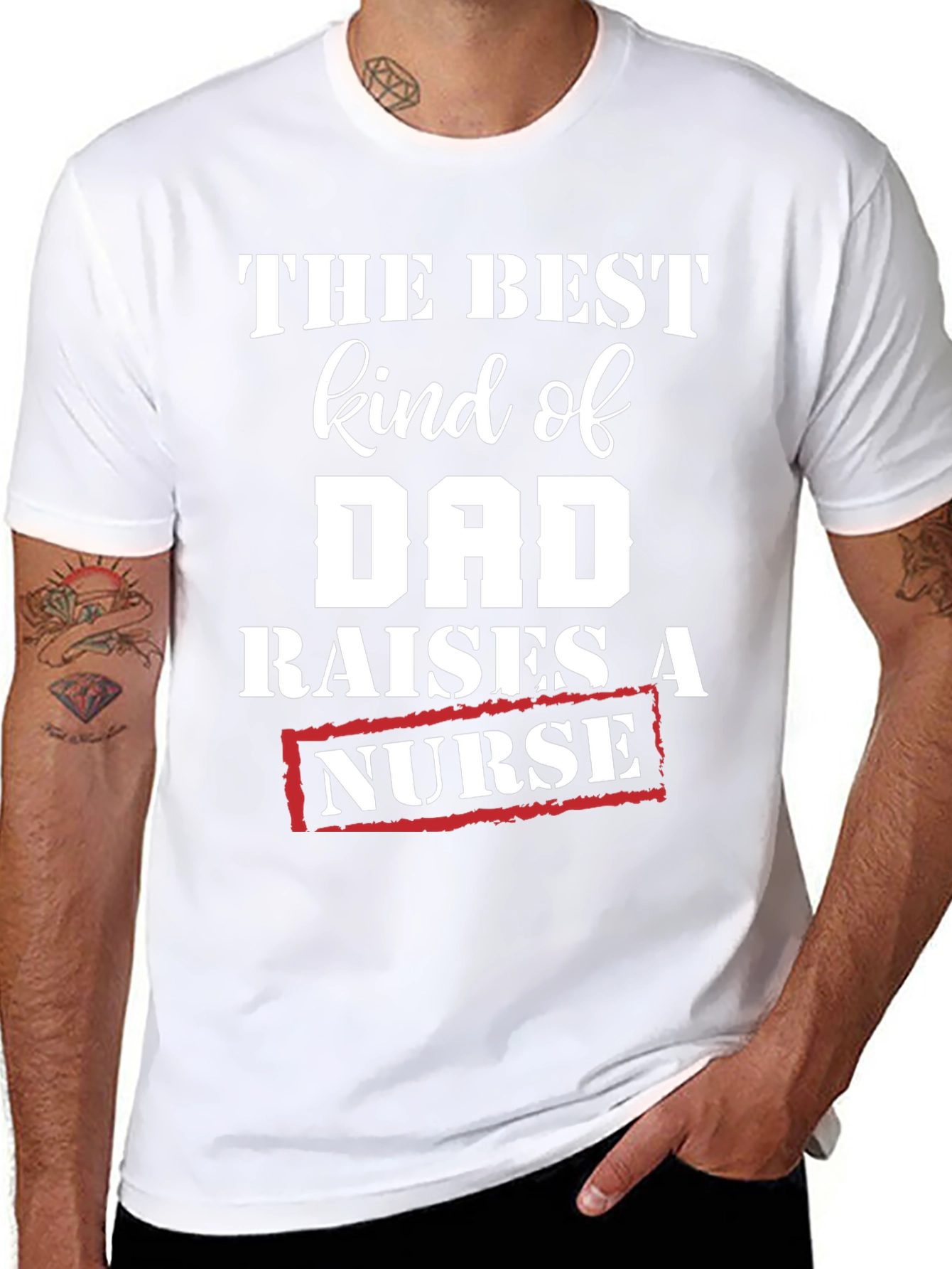 Best Kind of Dad Raises a Nurse T-Shirt