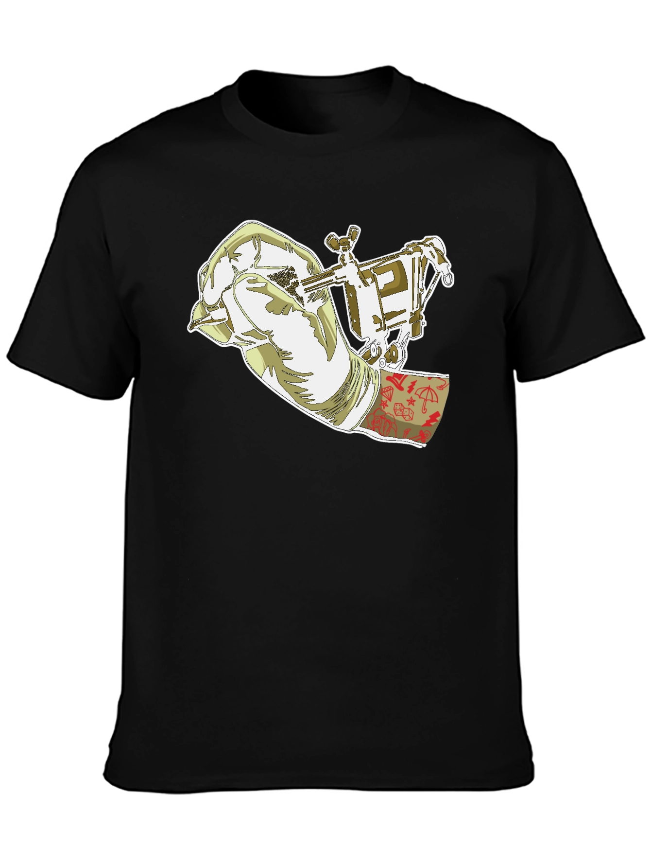 Tattoo Artist Graphic Tee - Cool Black T-Shirt