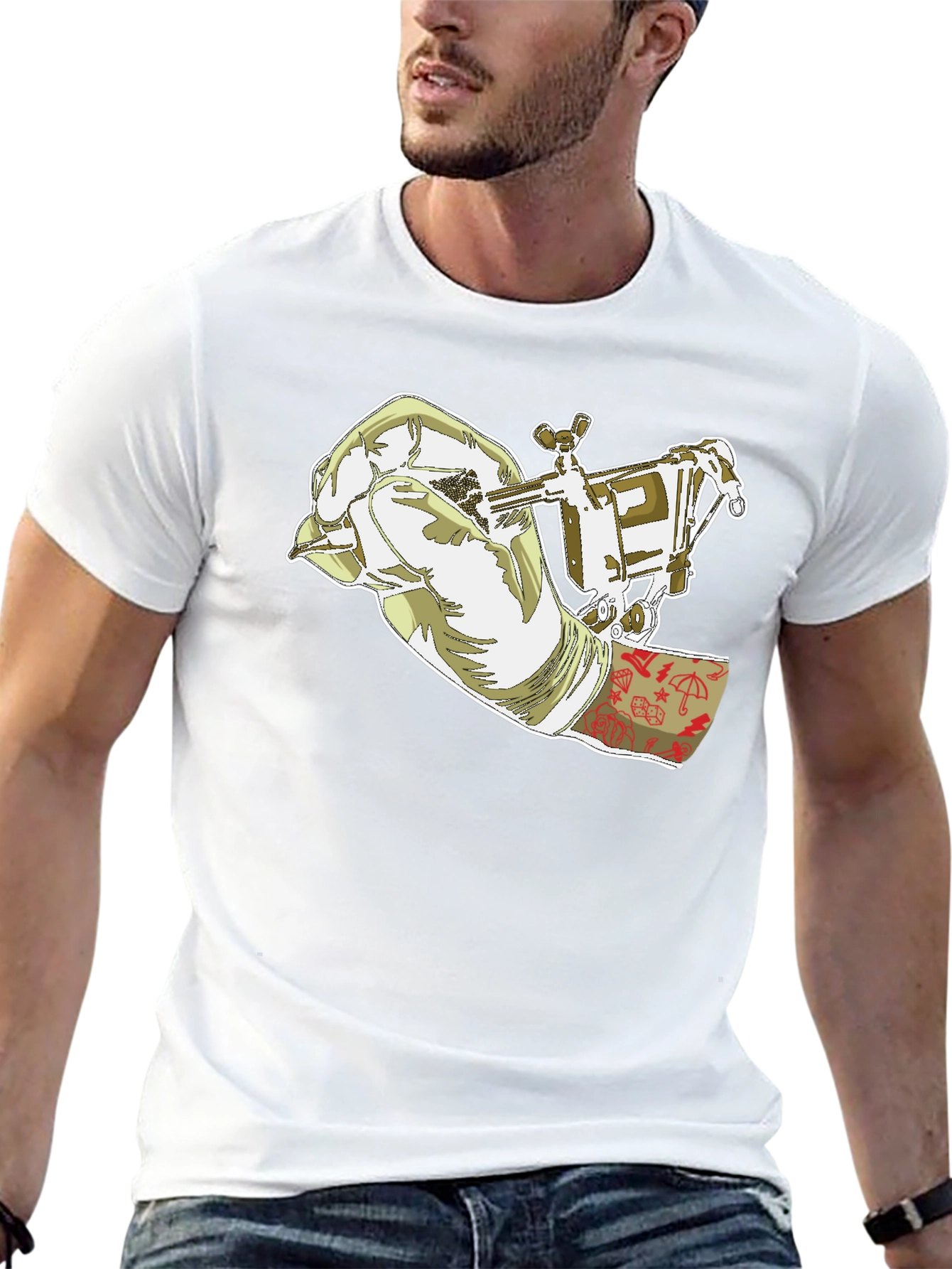 Tattoo Artist Graphic Tee - Cool Black T-Shirt