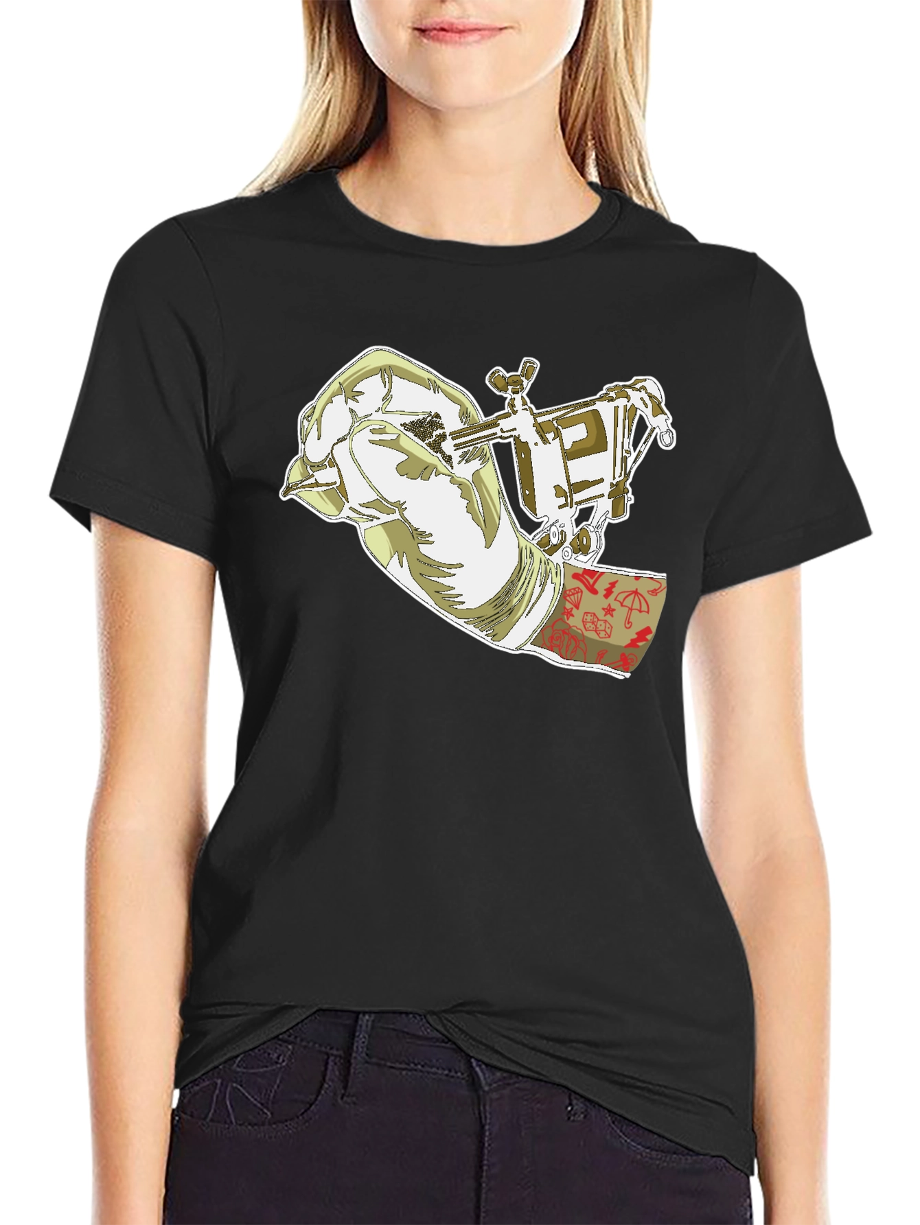 Tattoo Artist Graphic Tee - Cool Black T-Shirt