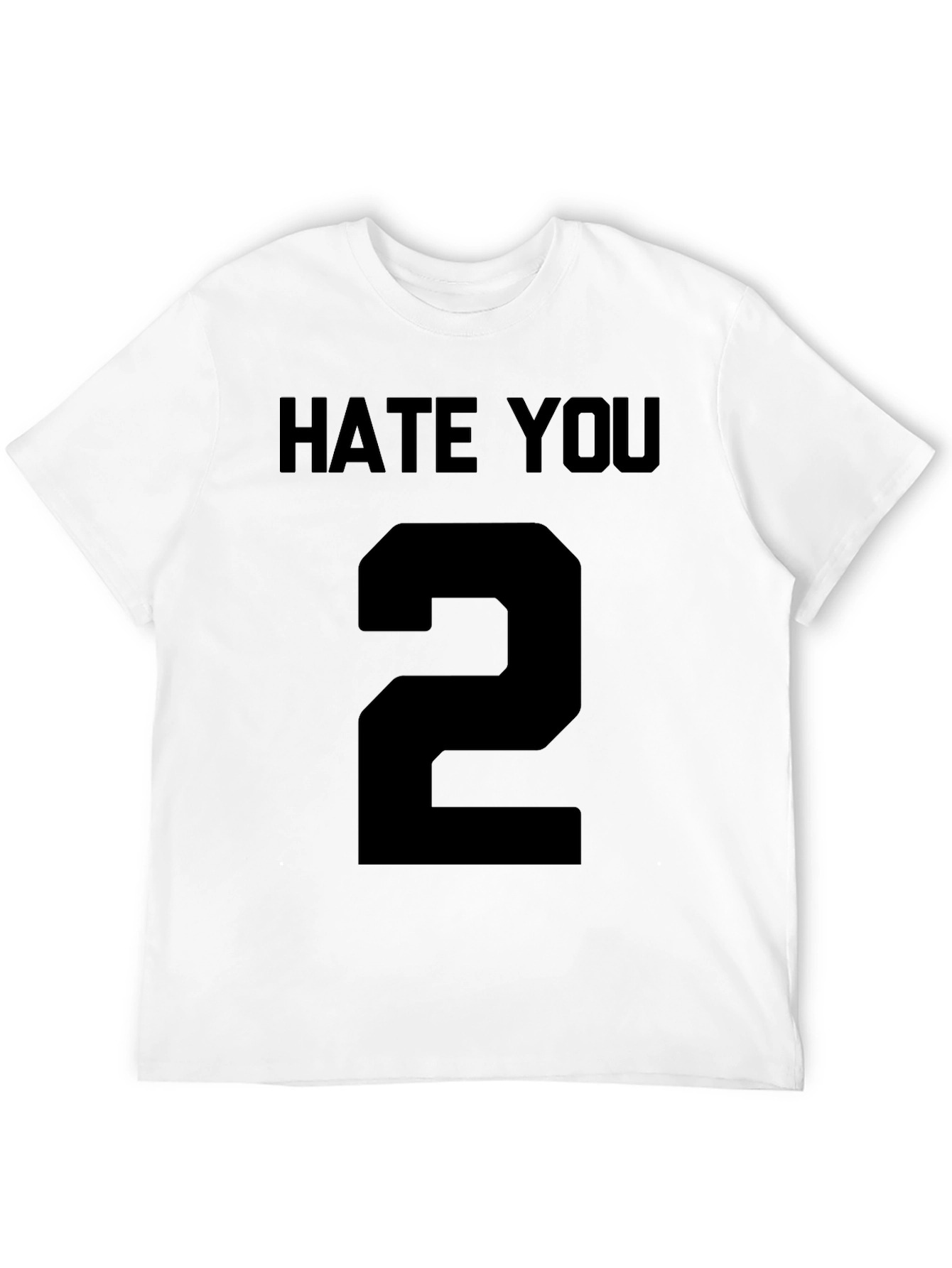 Hate You Number 2 Graphic Tee - Black