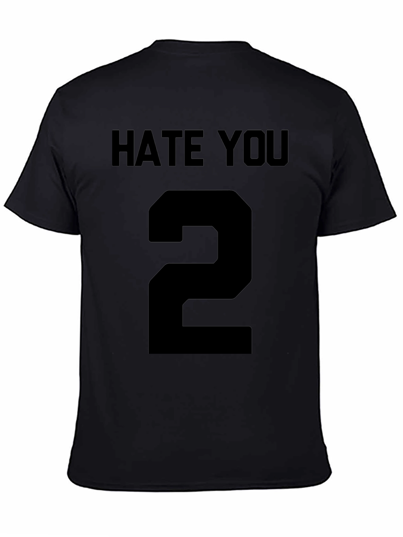 Hate You Number 2 Graphic Tee - Black