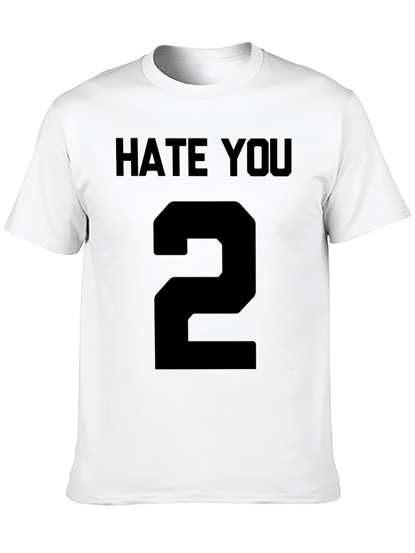Hate You Number 2 Graphic Tee - Black