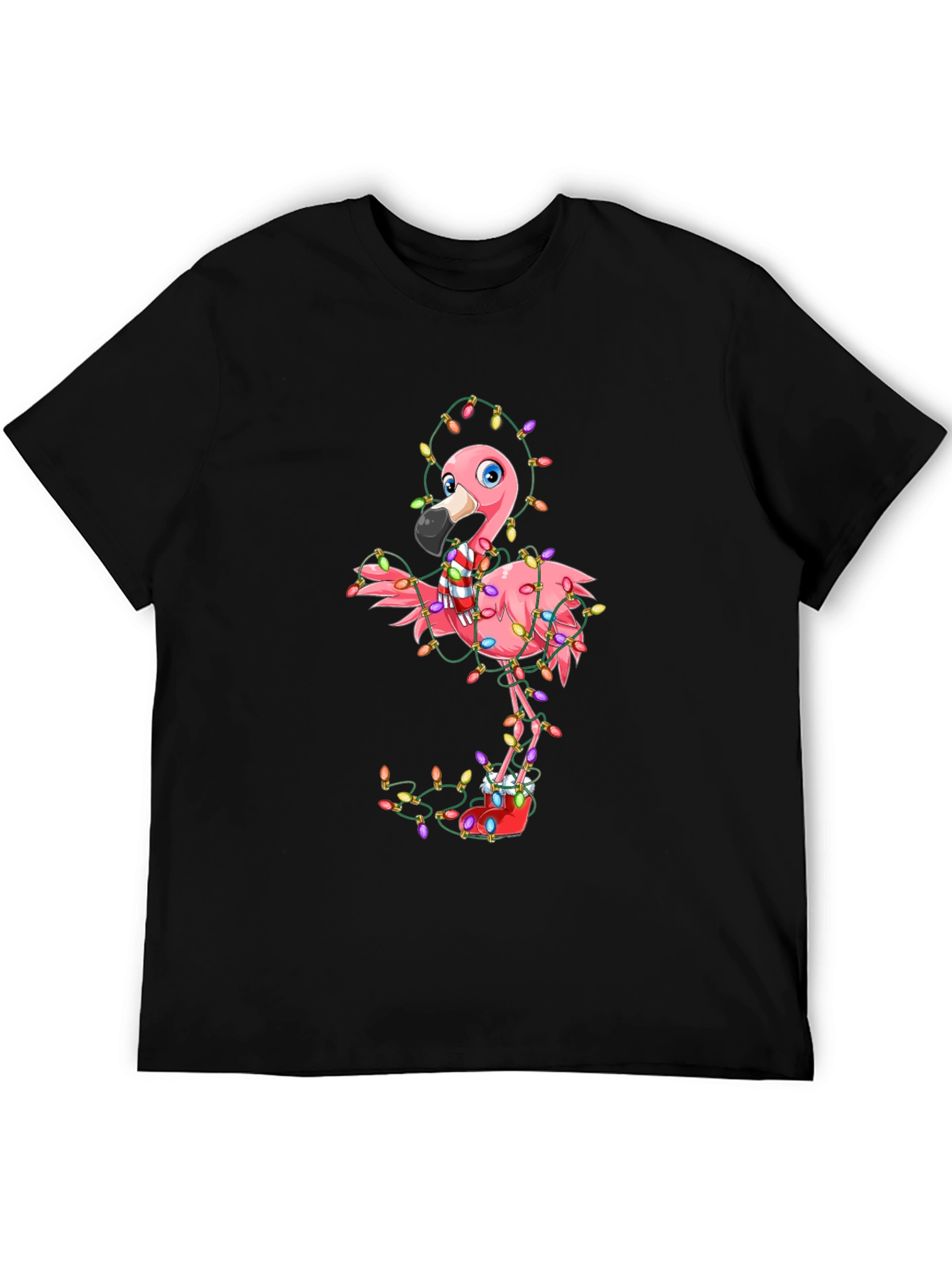 Festive Flamingo Christmas T-Shirt - Holiday Cheer!
