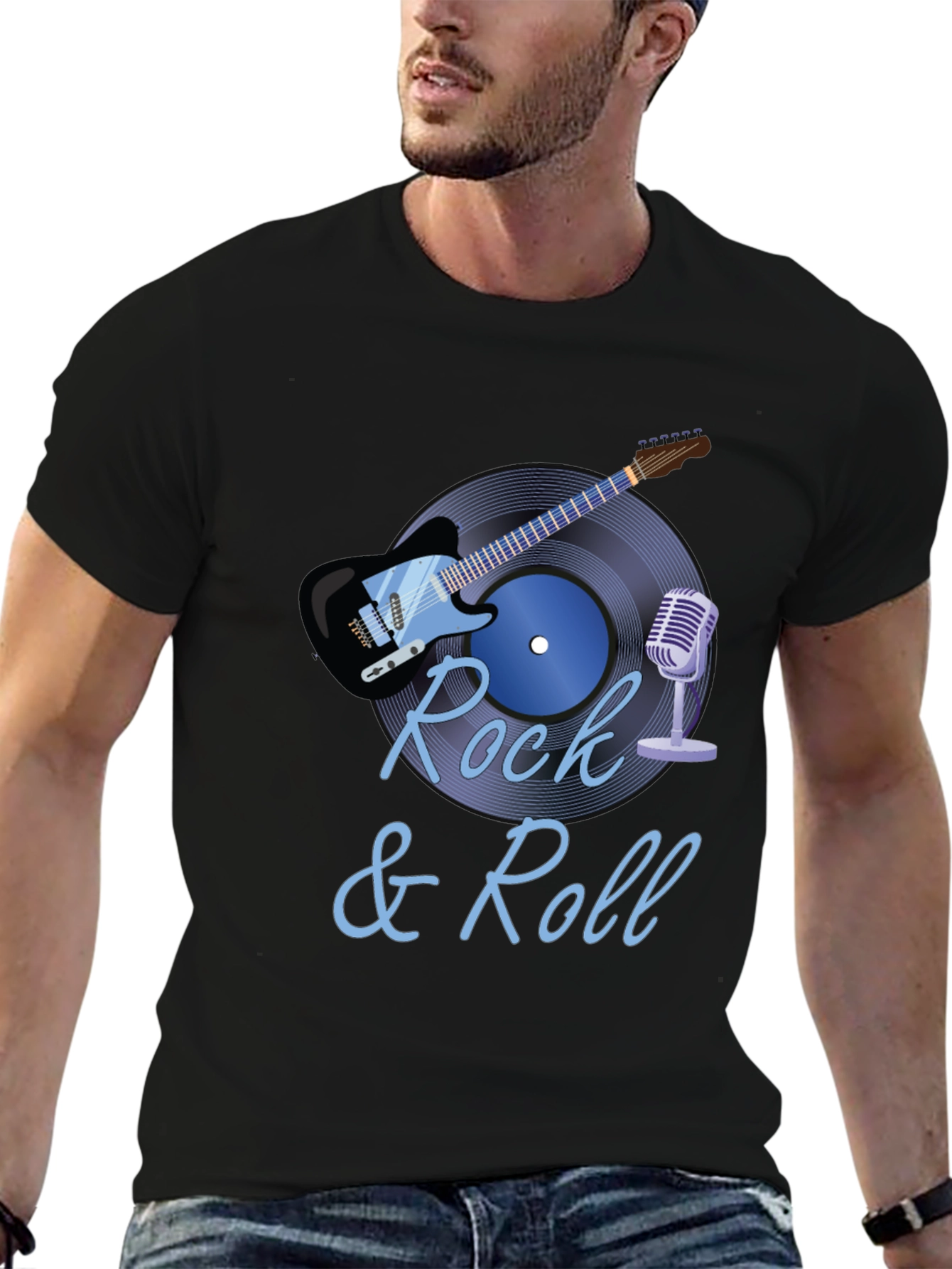 Rock & Roll Graphic T-Shirt