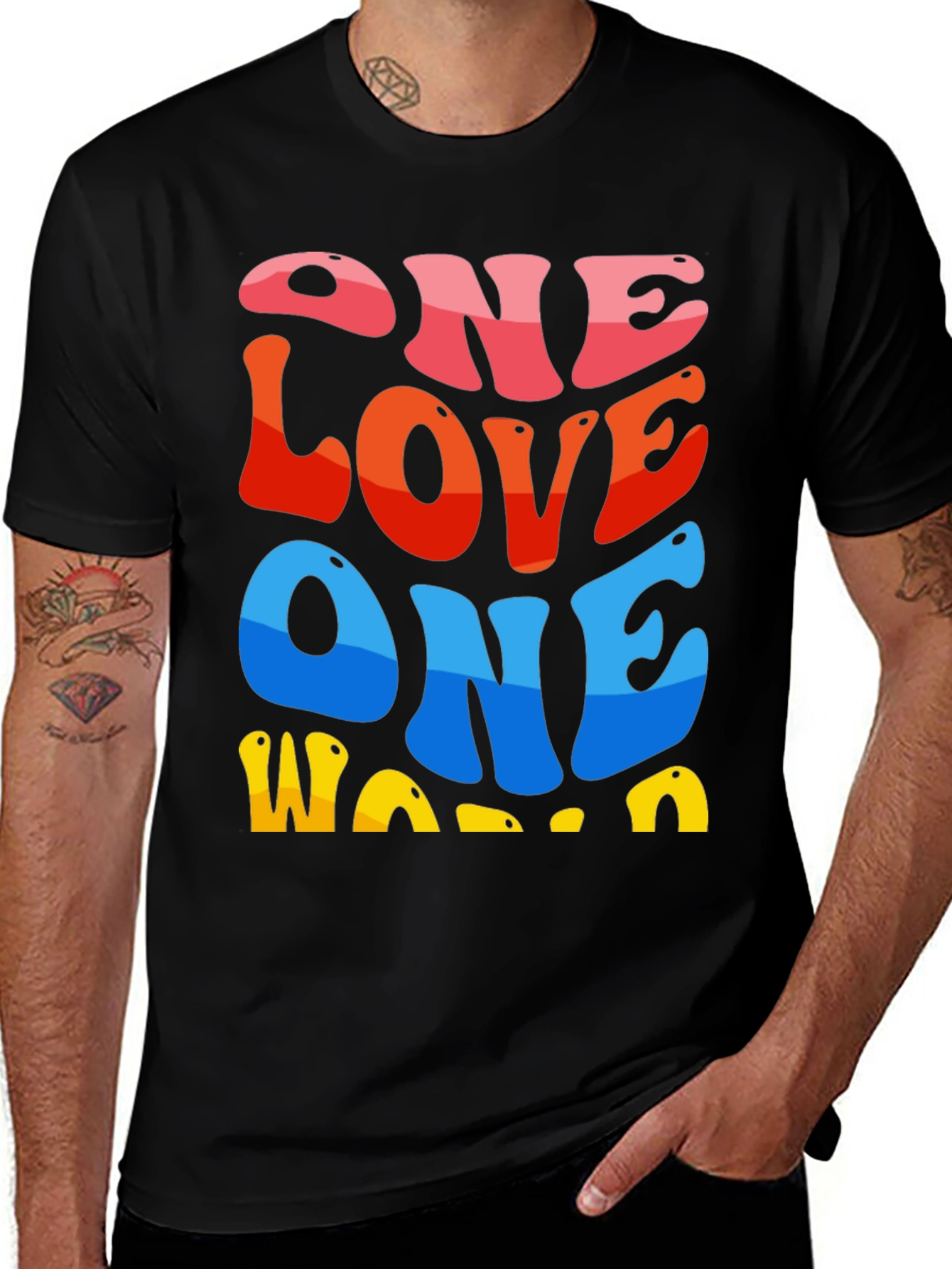 One Love One World Graphic Tee