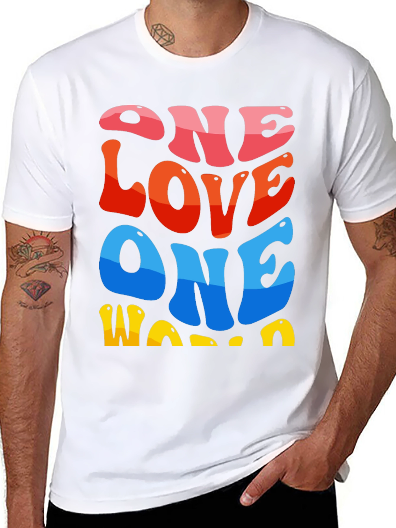 One Love One World Graphic Tee
