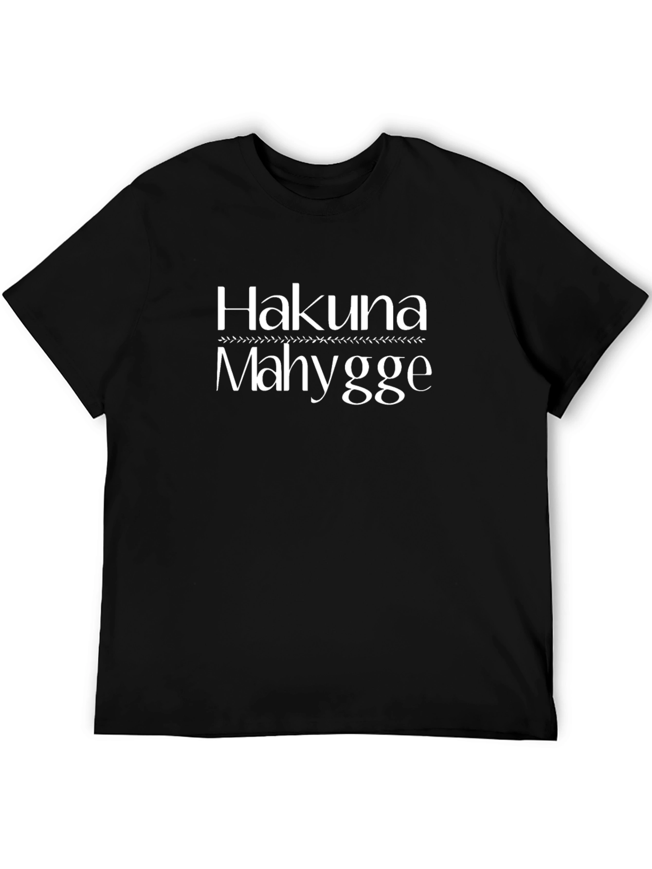 Hakuna Mahygge Black Graphic T-Shirt