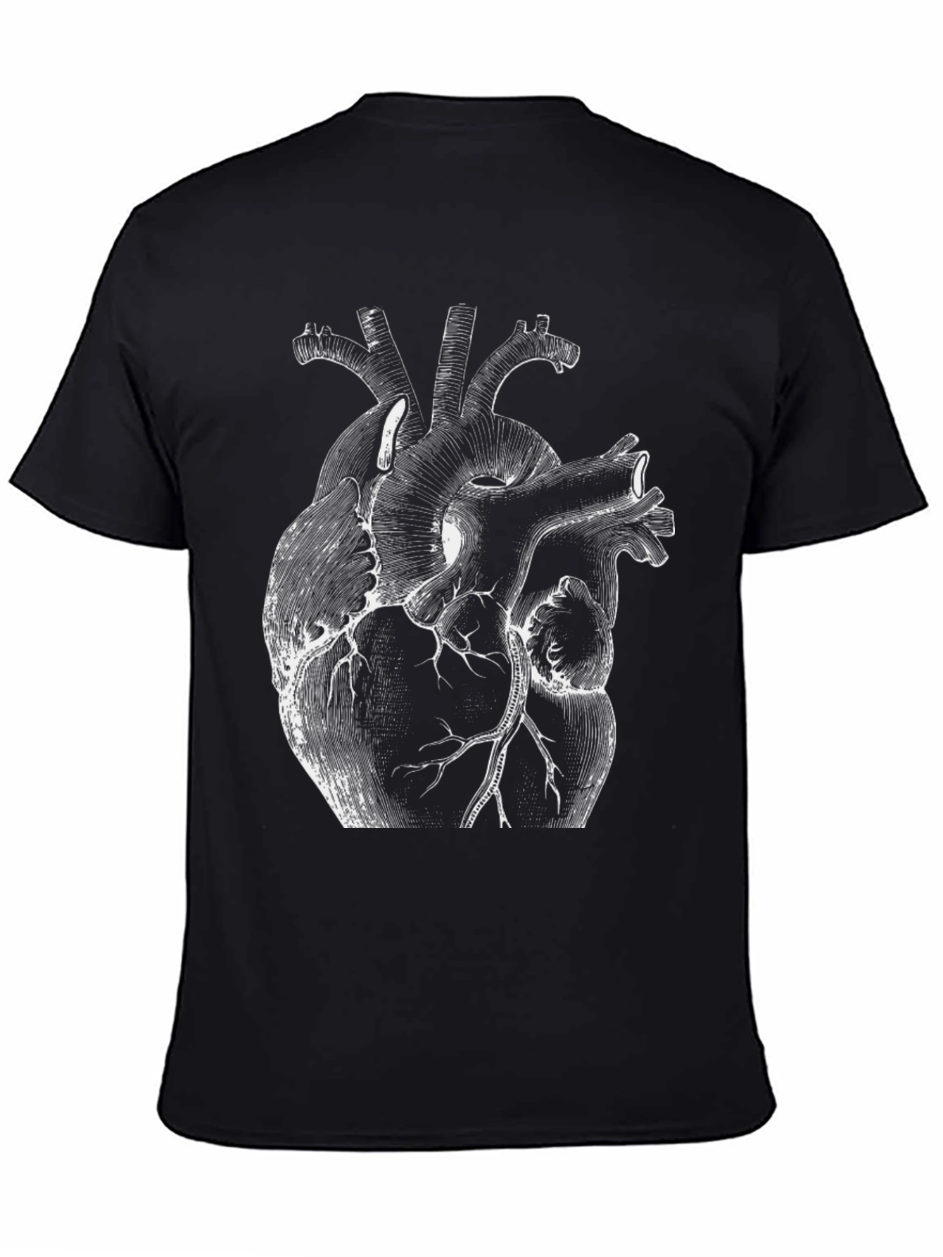 Anatomical Heart Graphic Black T-Shirt