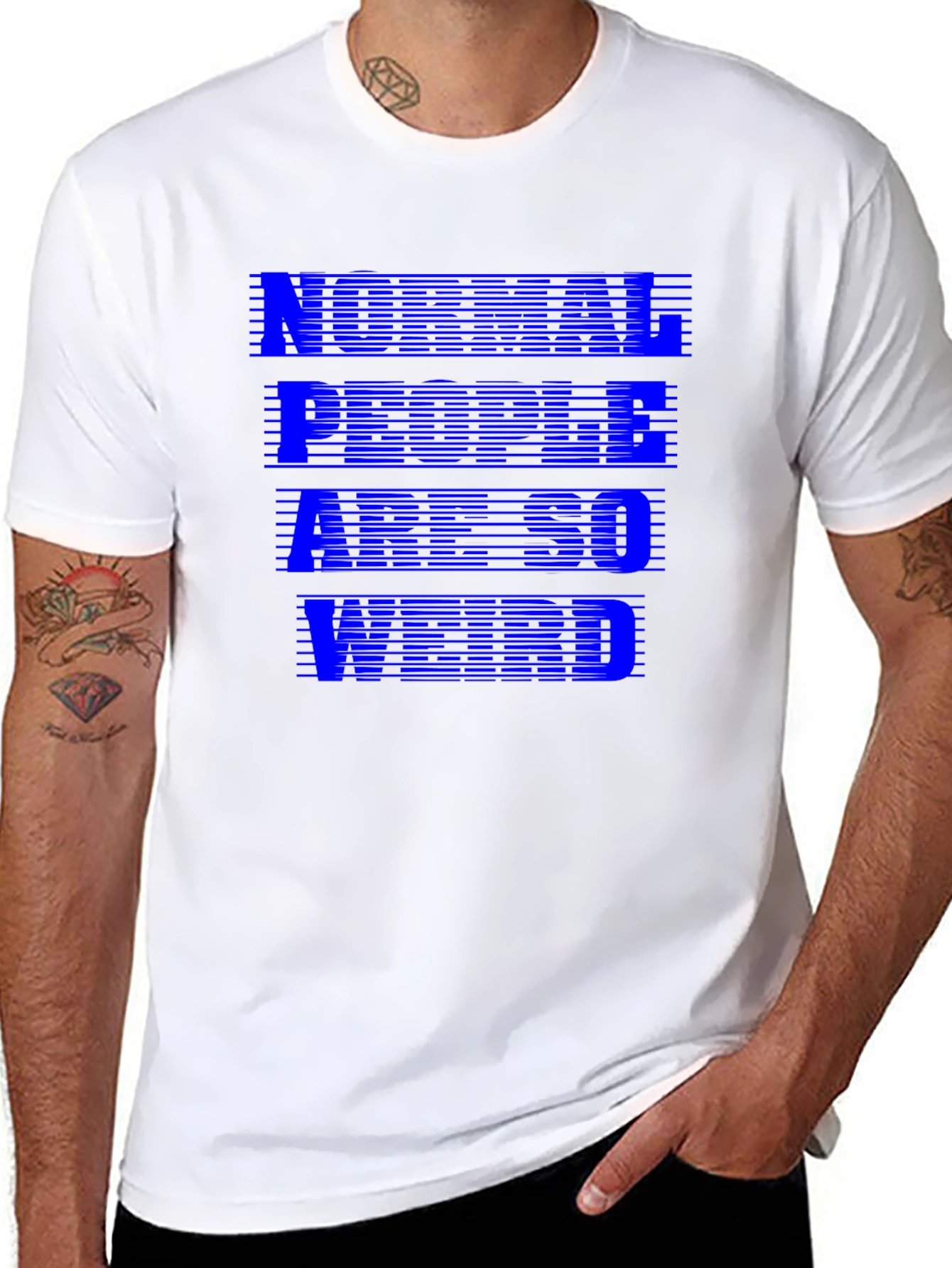 Normal People Are So Weird Graphic T-Shirt