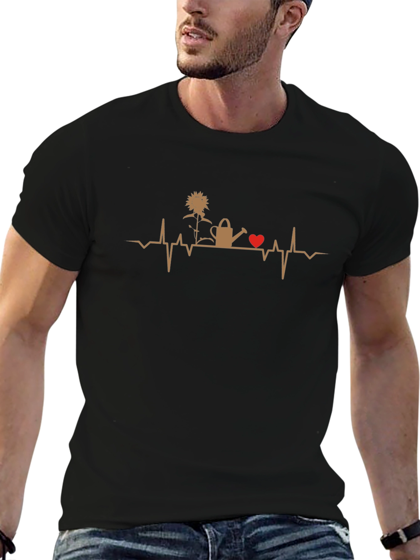 Gardening Heartbeat T-Shirt - Gardener Gift