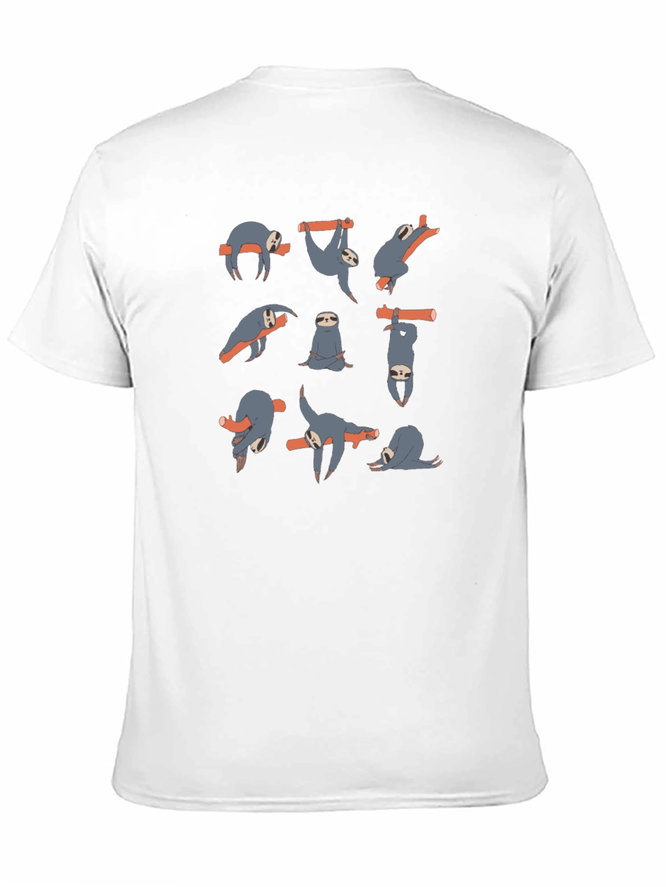 Yoga Sloth Graphic T-Shirt - Funny Lazy Animals Tee