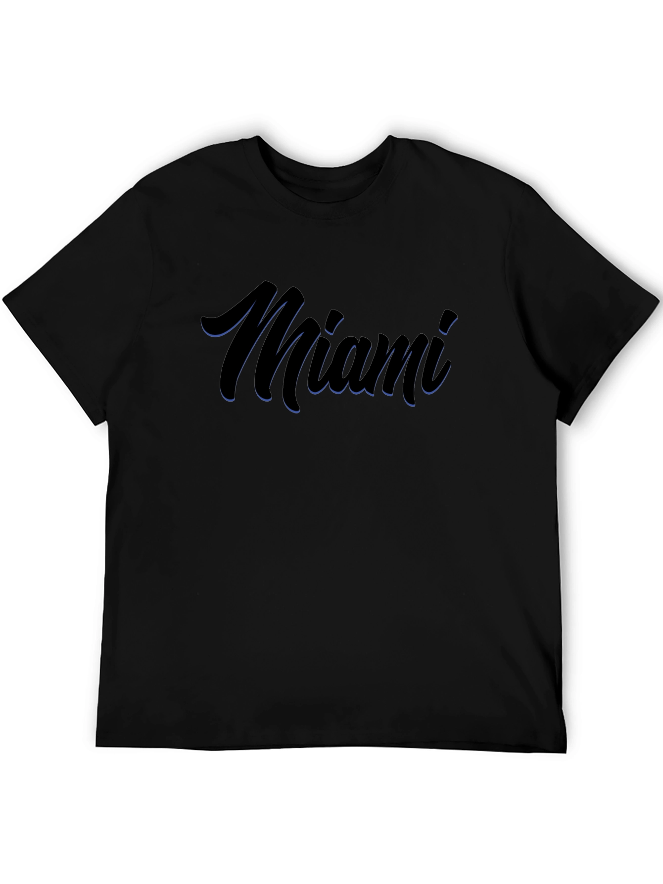 Miami Graphic Tee - Stylish Black T-Shirt