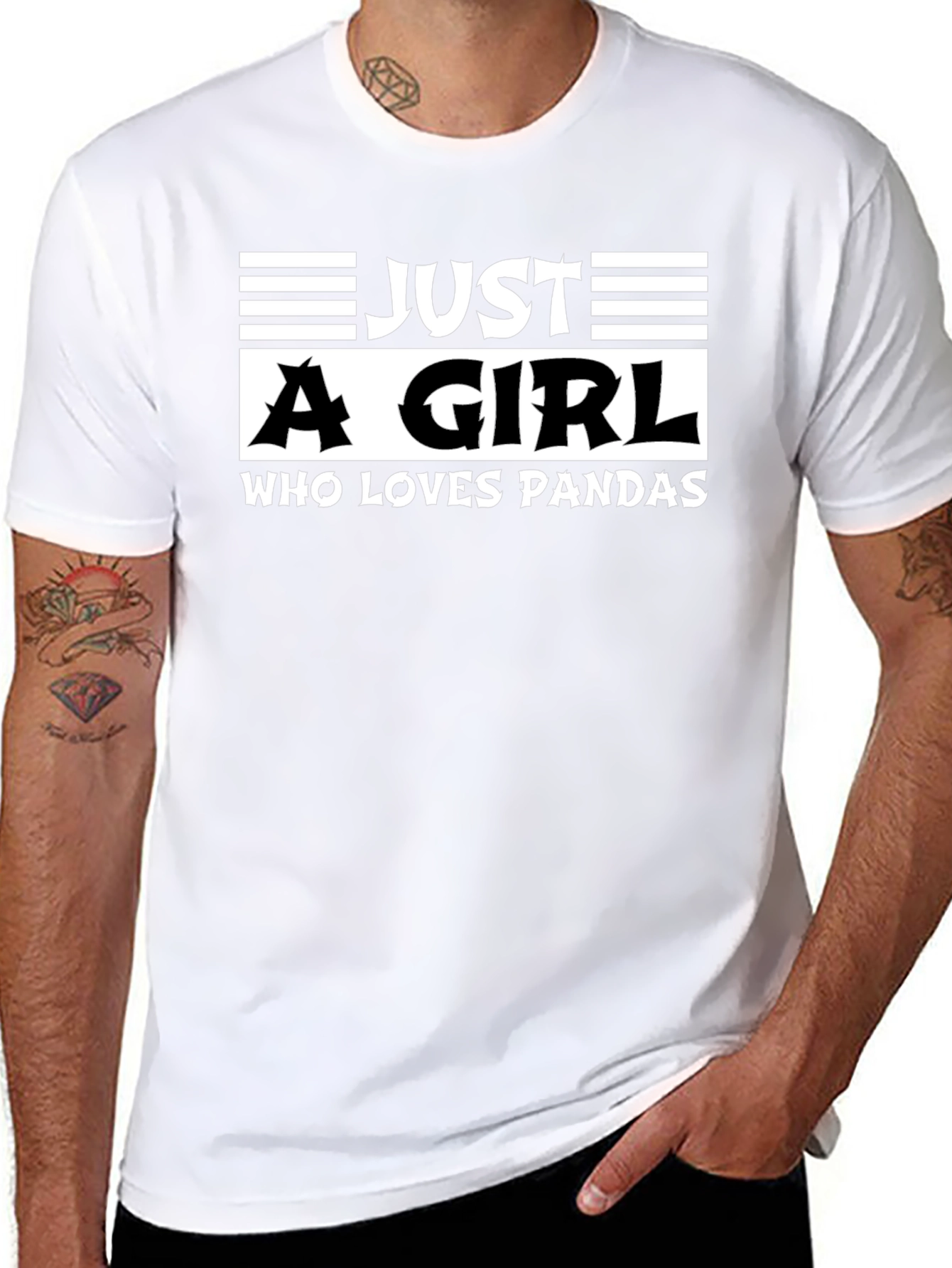 Just A Girl Who Loves Pandas T-Shirt
