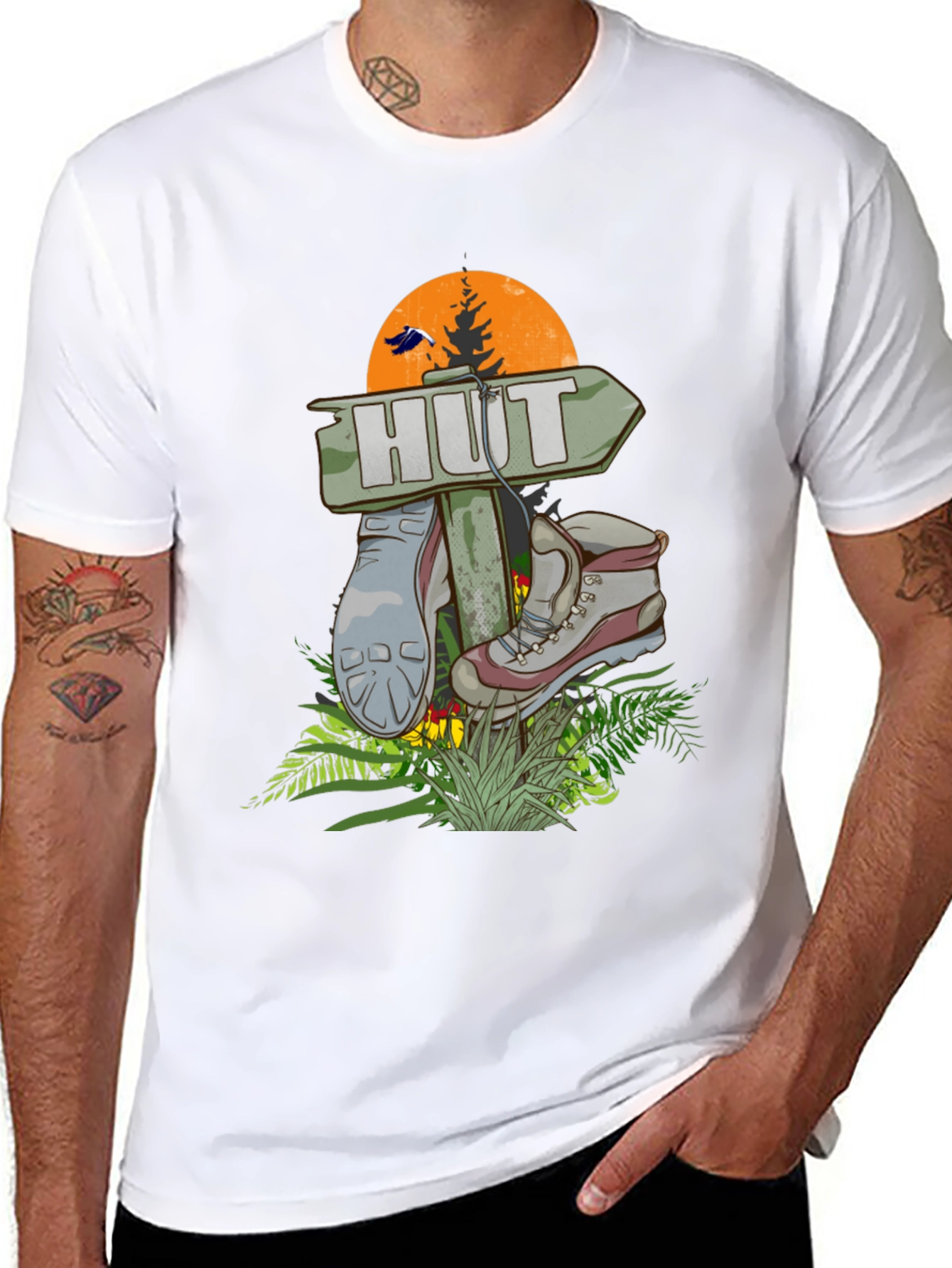 Hut Graphic Tee: Adventure Awaits!