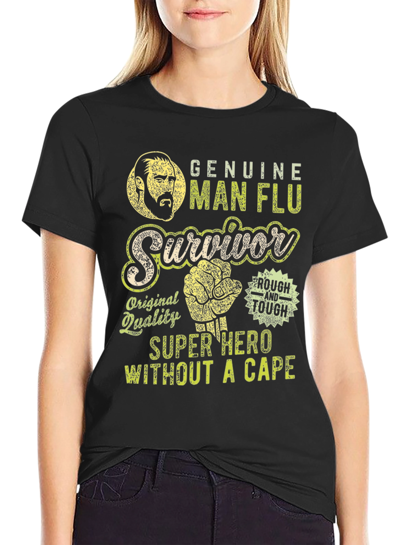 Genuine Man Flu Survivor Graphic Tee