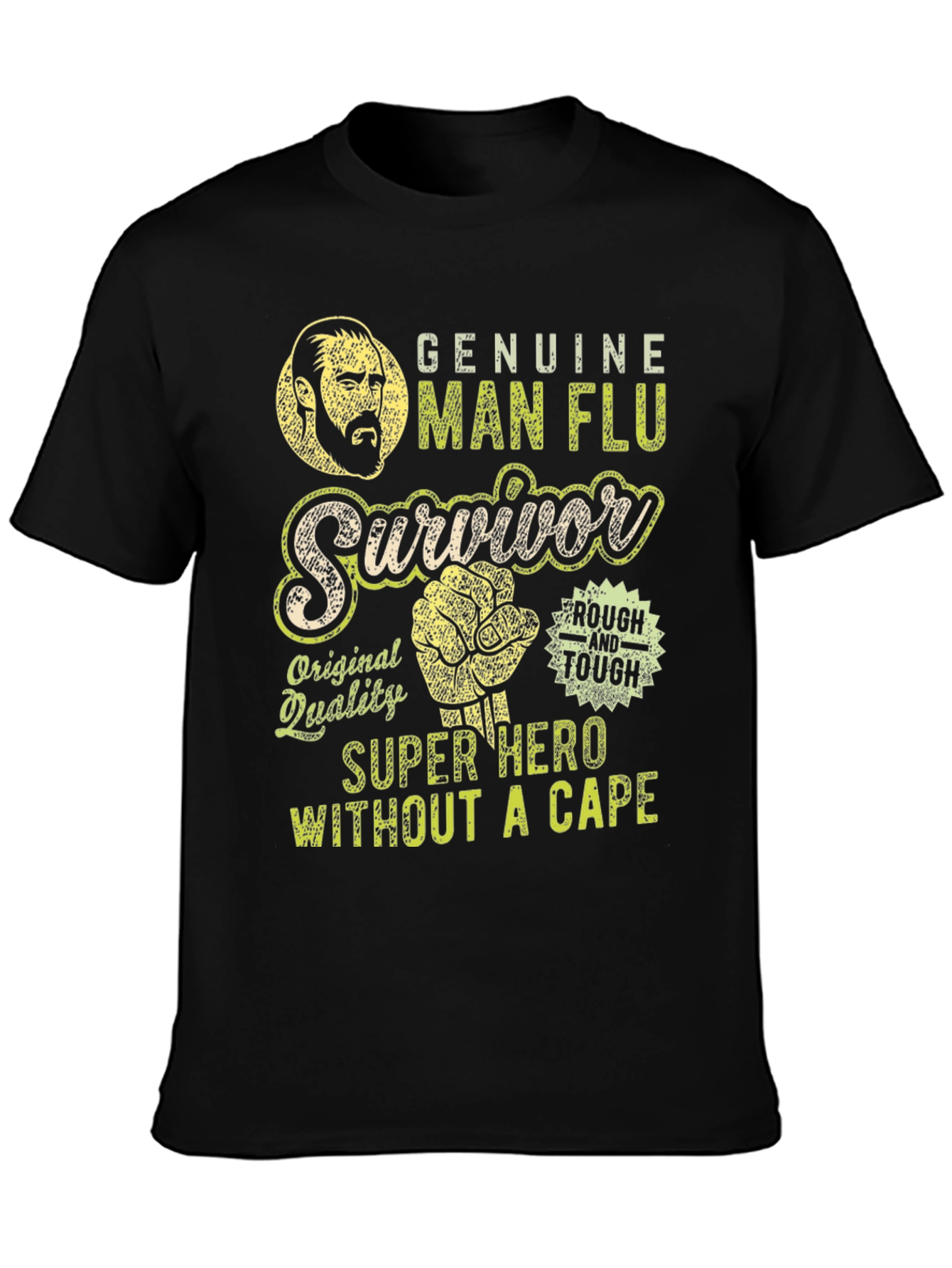 Genuine Man Flu Survivor Graphic Tee