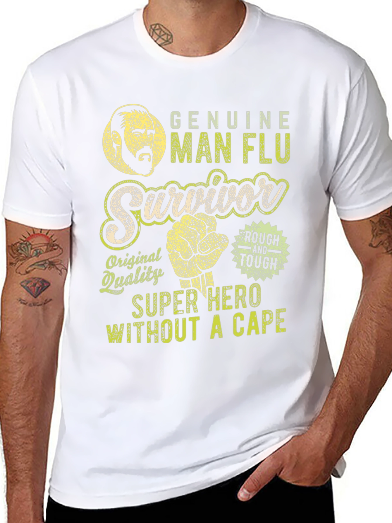 Genuine Man Flu Survivor Graphic Tee
