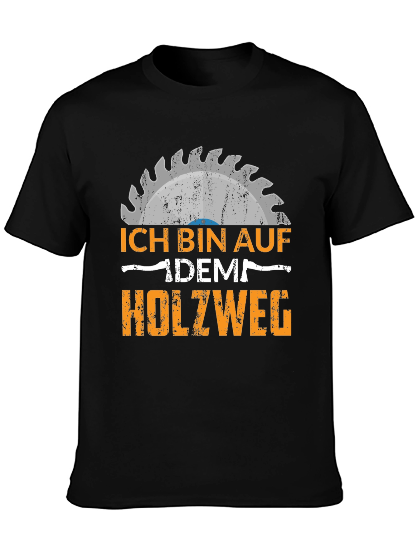 Ich Bin Auf Dem Holzweg Black T-Shirt